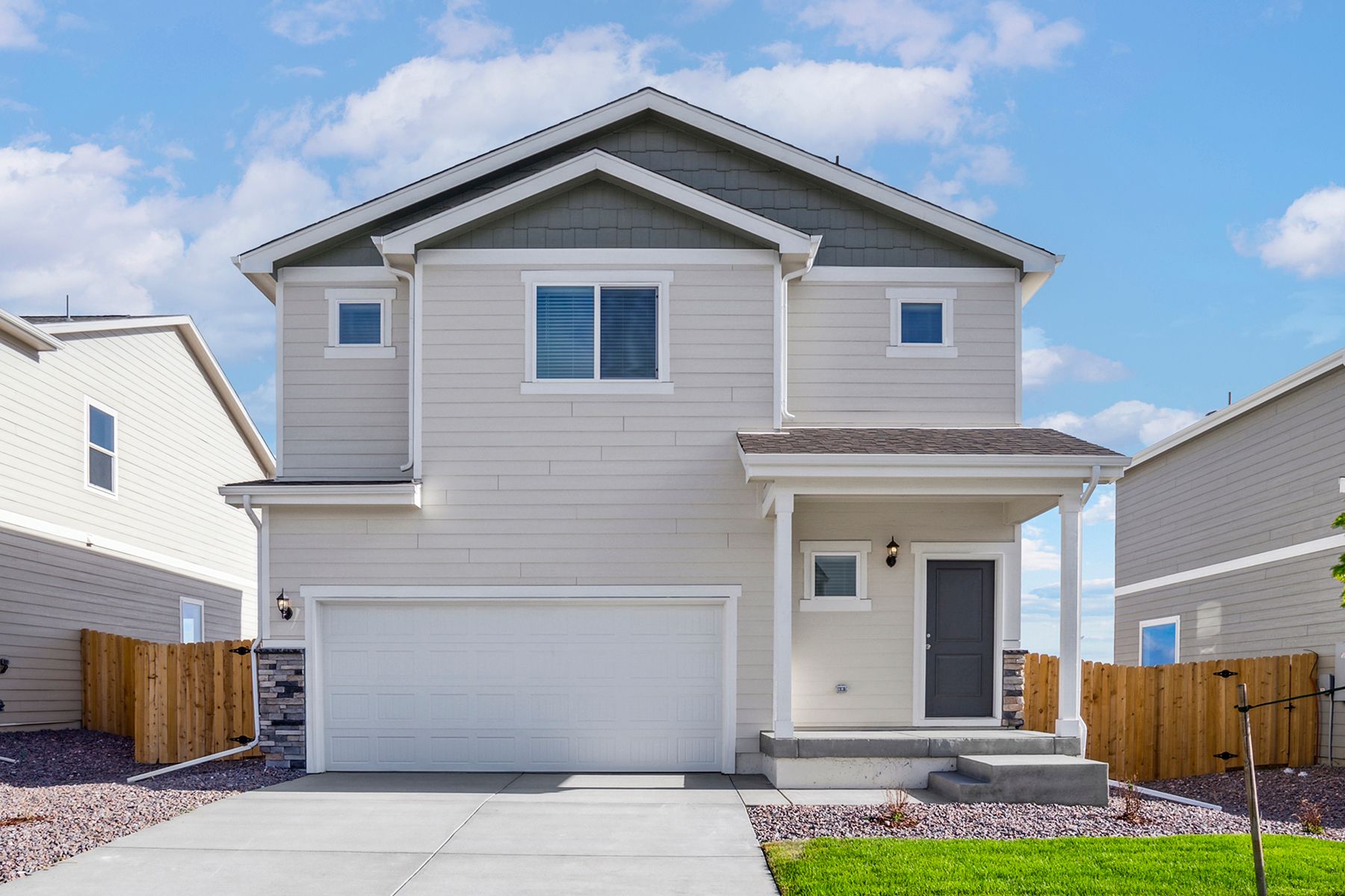 The Platte is a spacious two story home.