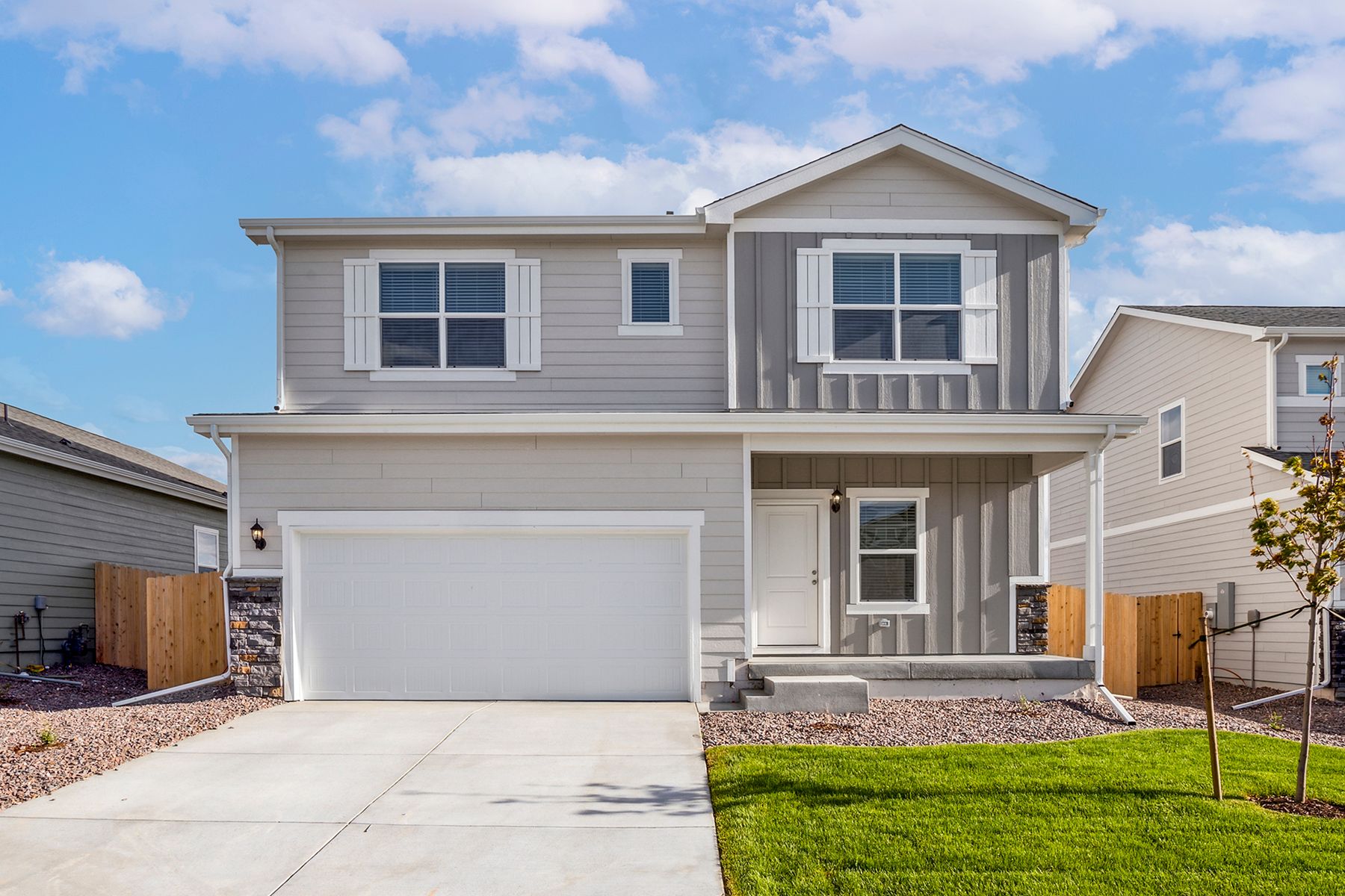 The Sage is a spacious two story home.