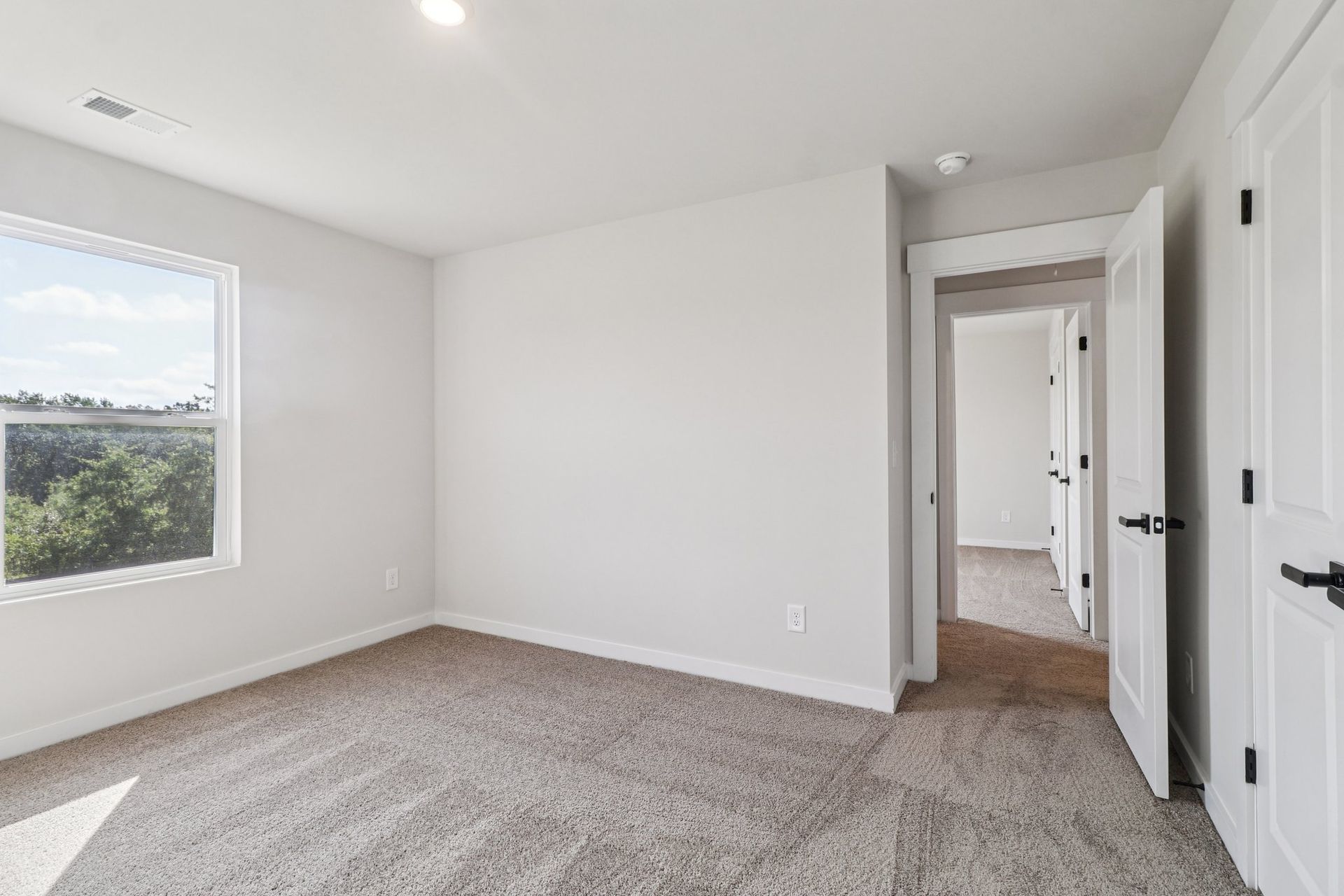 Each bedroom has a closet. 