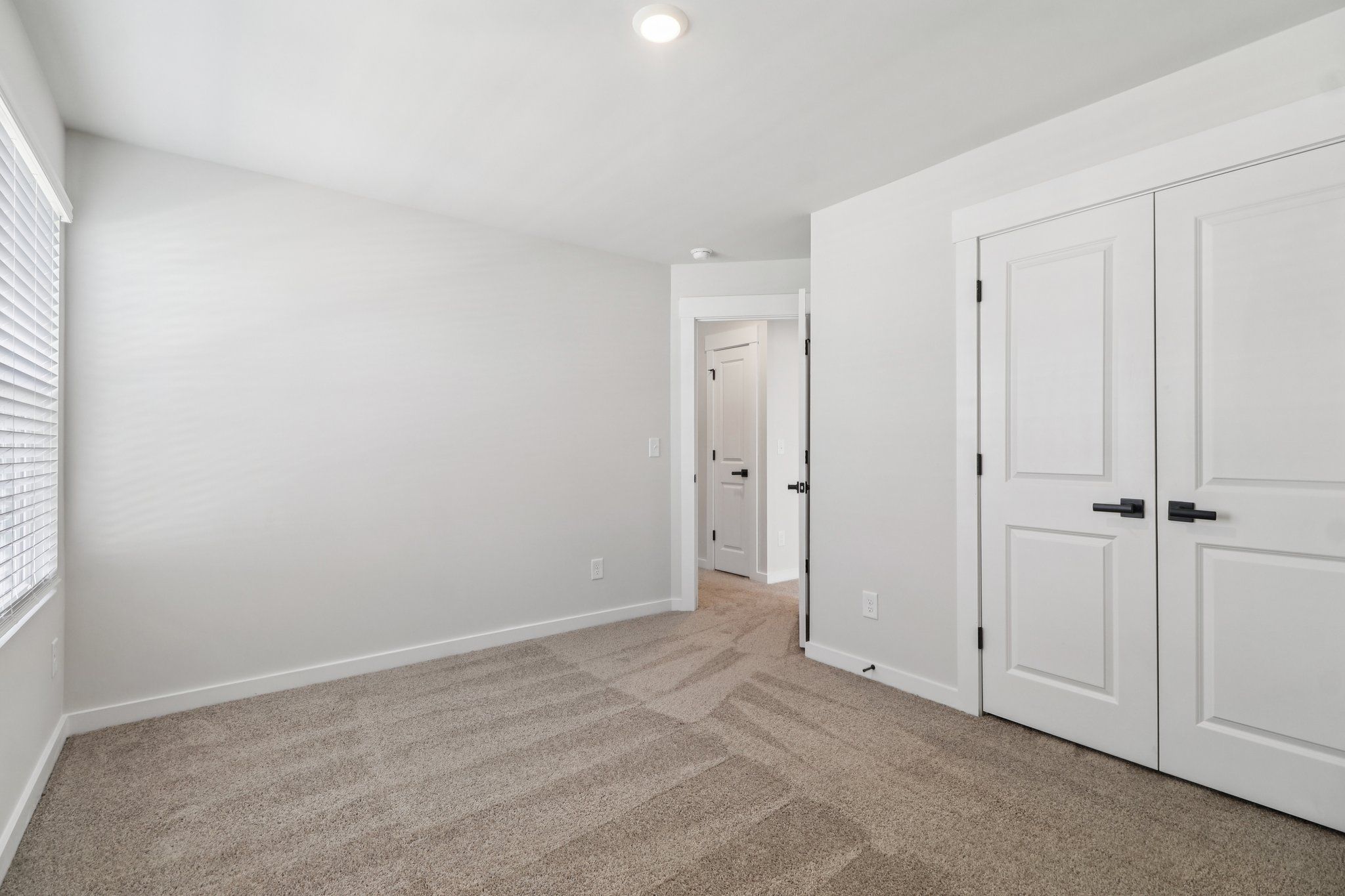 Each room has its own closet