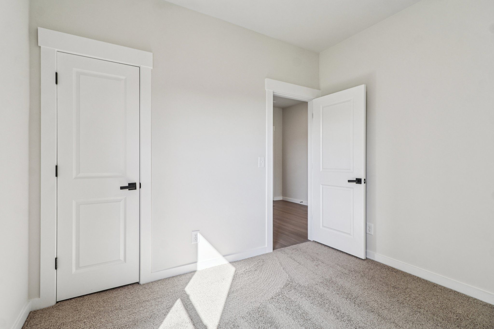 Each room has its own closet