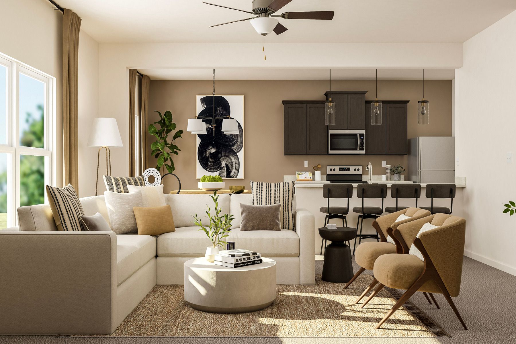 The homes in Creekside Estates have open layouts that foster connection.