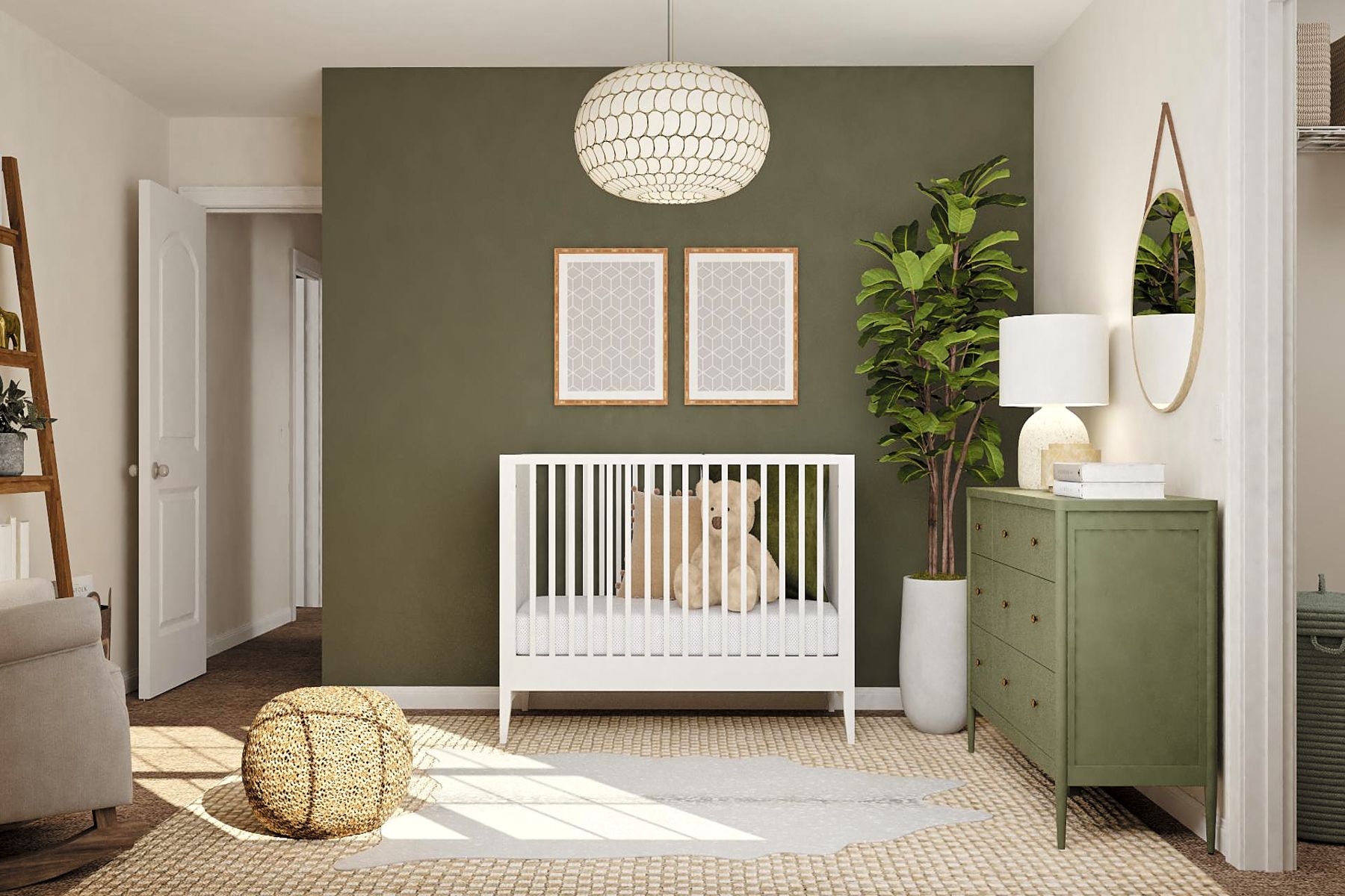 The secondary bedrooms are a great space for nurseries or children's bedrooms.
