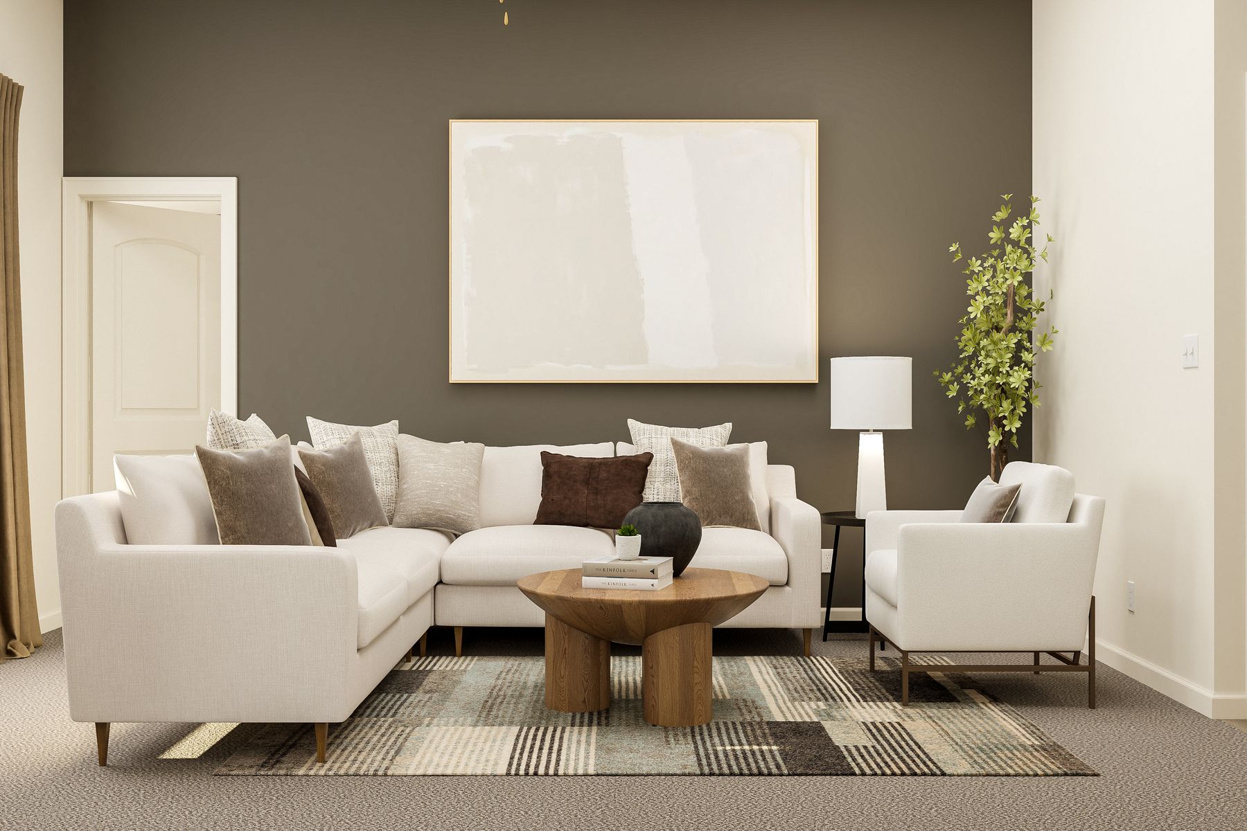 Enjoy gathering in the family room with friends and family.