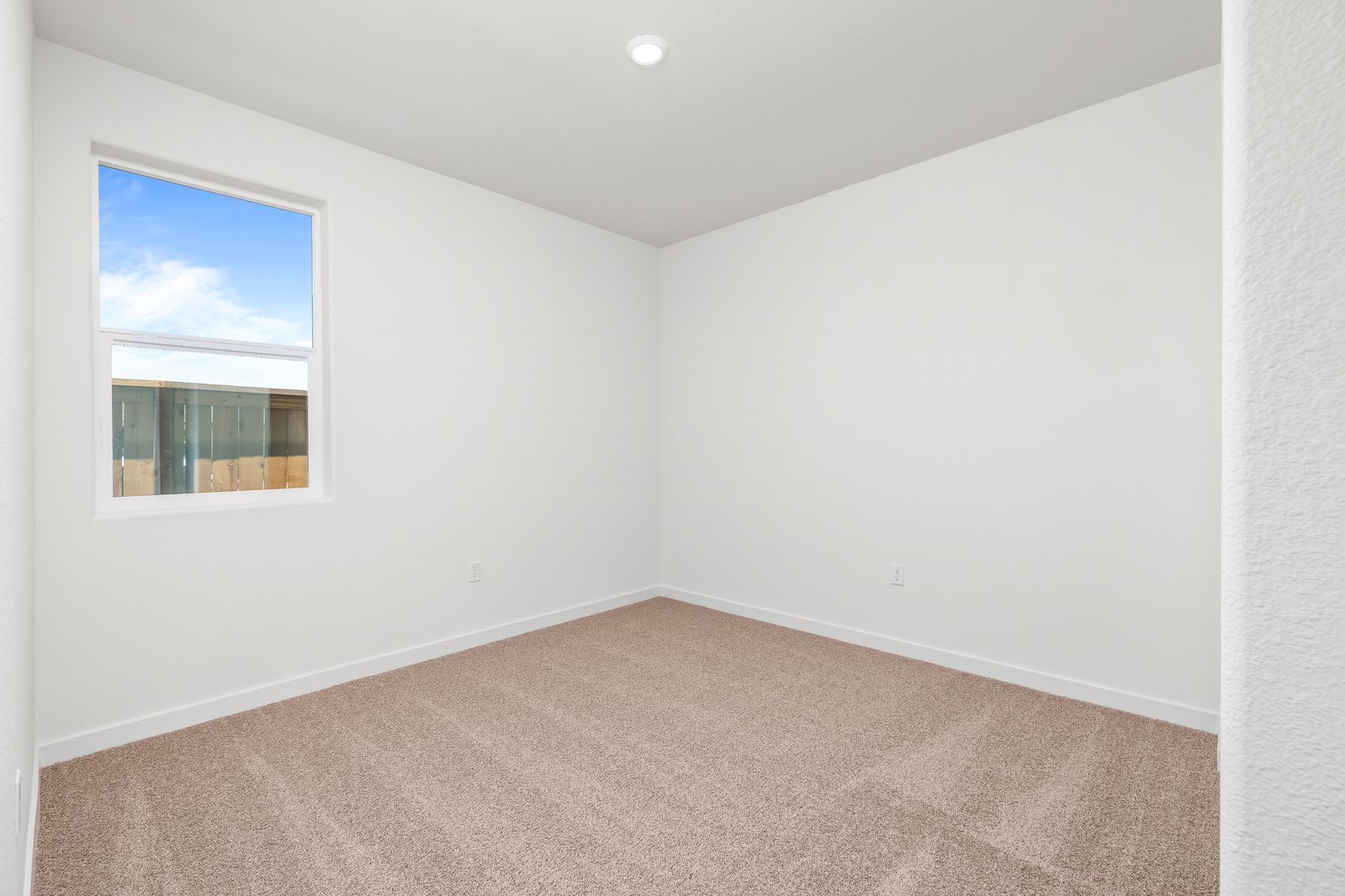 The secondary bedrooms have carpet.