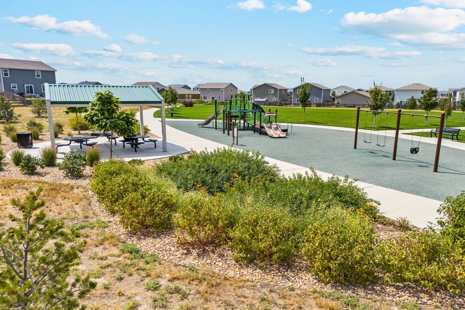 Hidden Creek has a beautiful park.