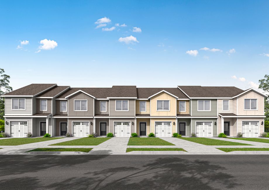 Rendering of the Camden townhome units