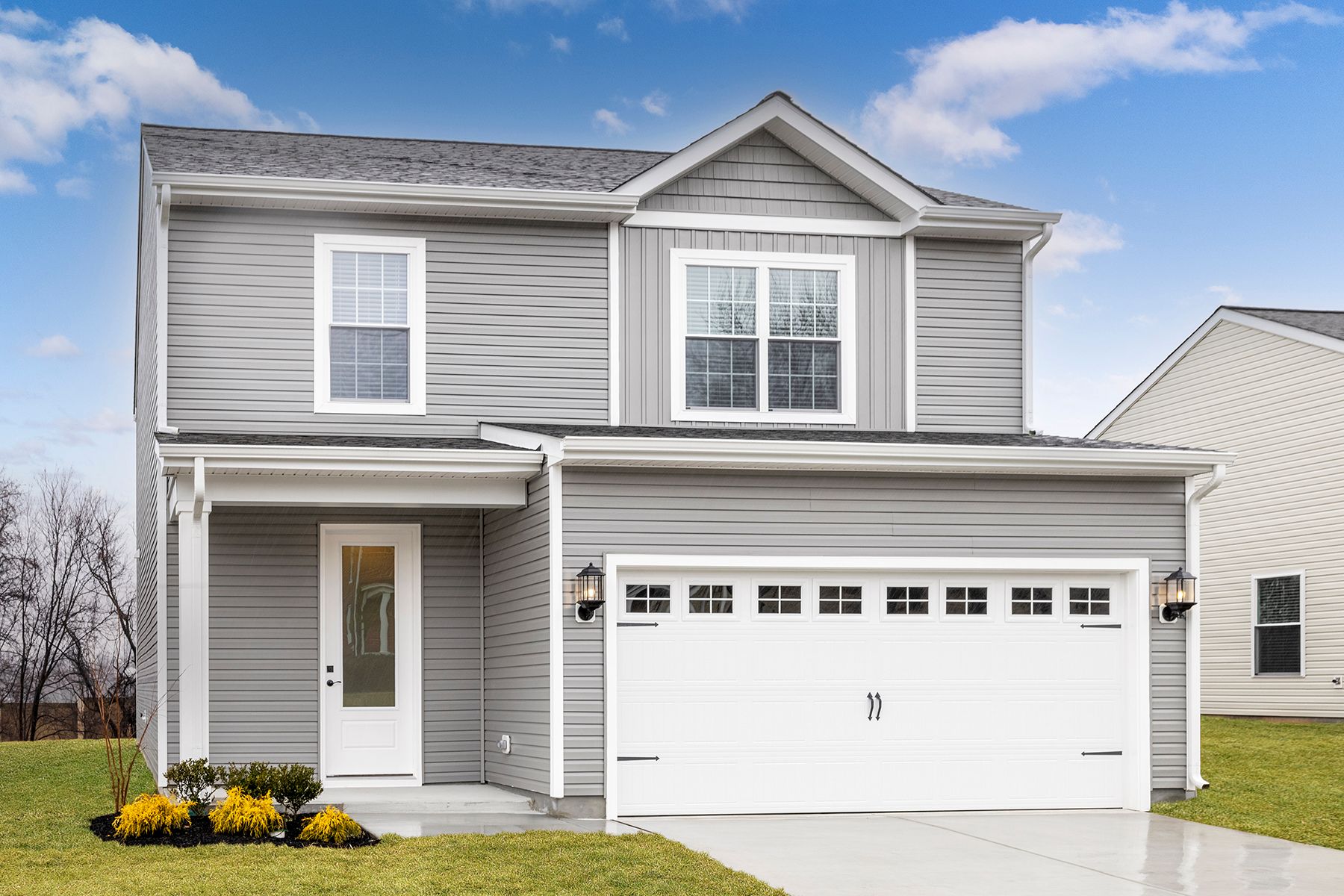 The Davidson has a 2-car garage