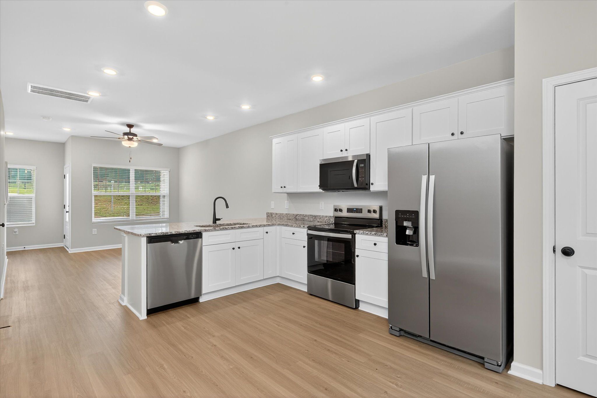 Bright and light kitchen. 