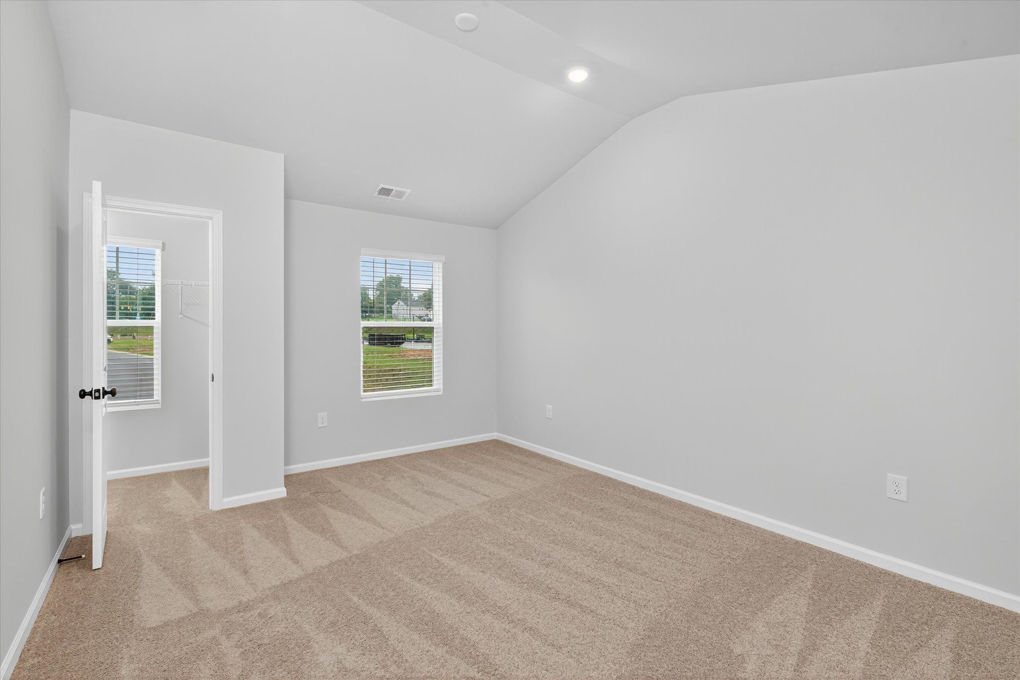 Each bedroom has its own closet