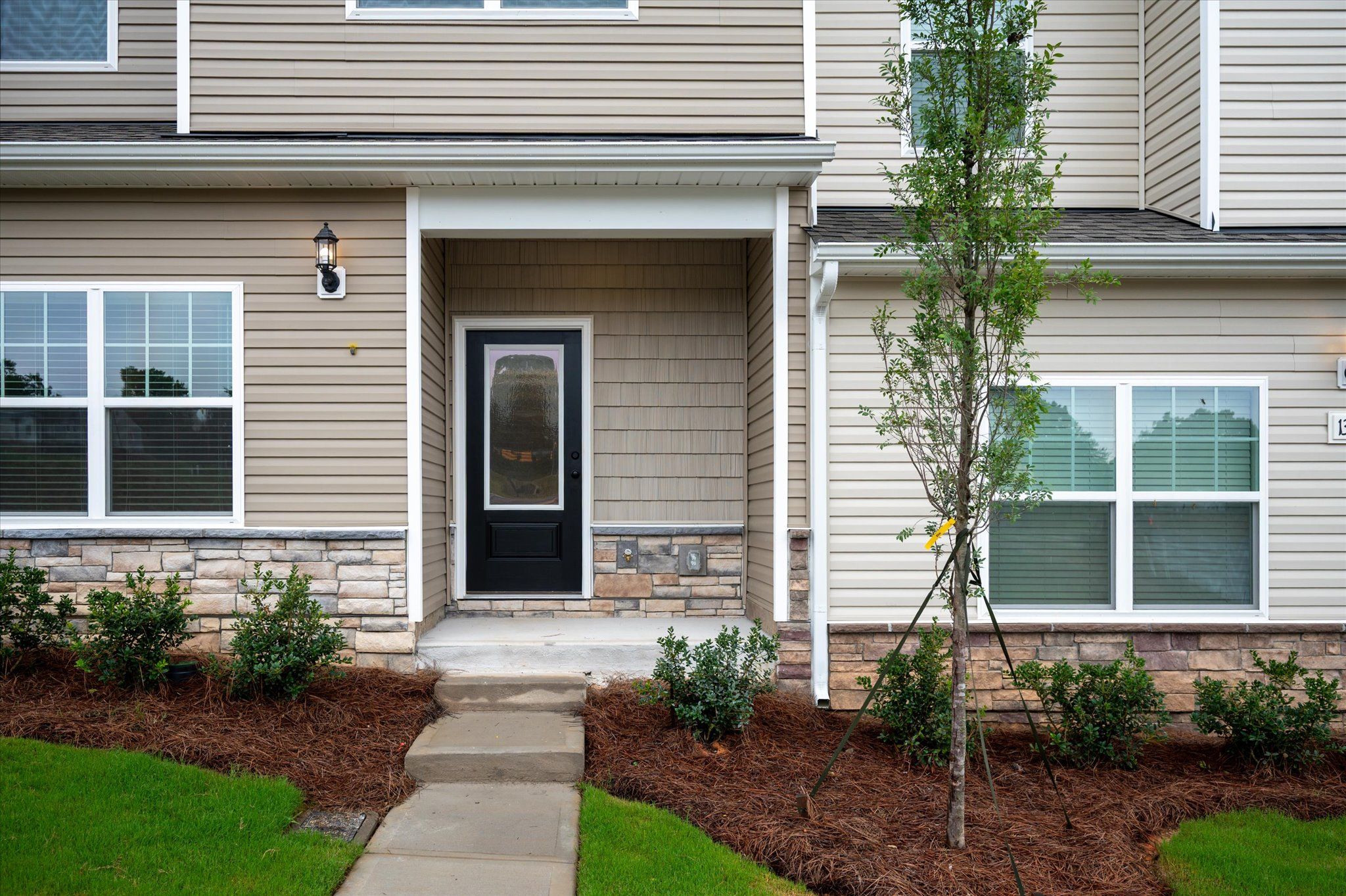 Each home has a front porch