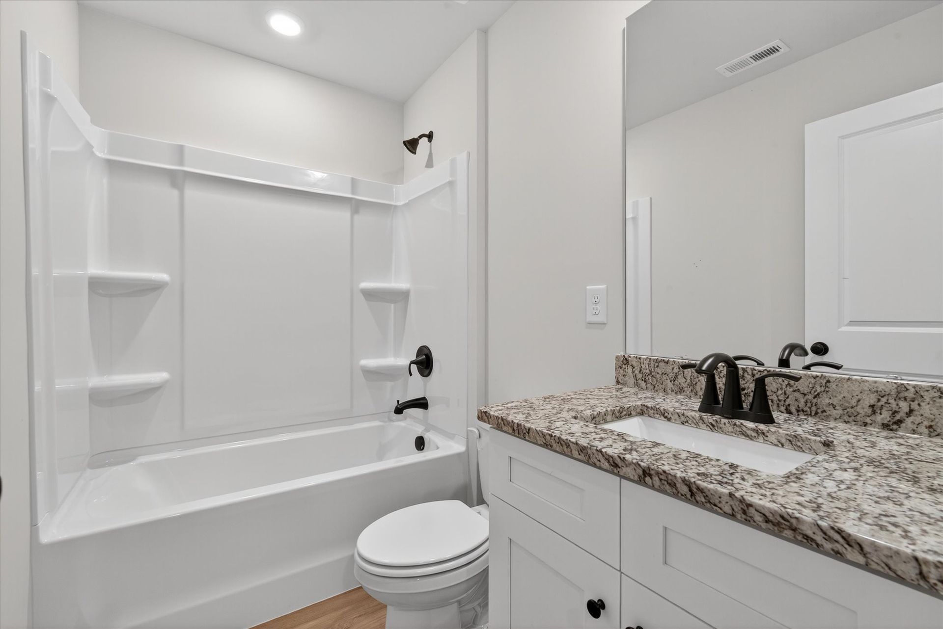 The secondary bathroom. 