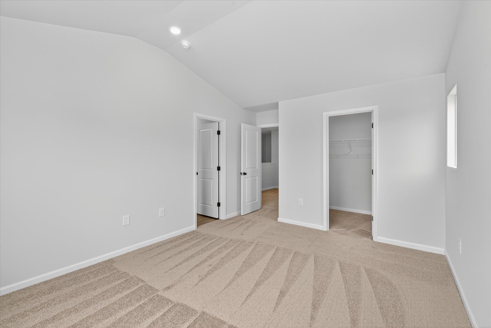 All bedrooms have carpet. 