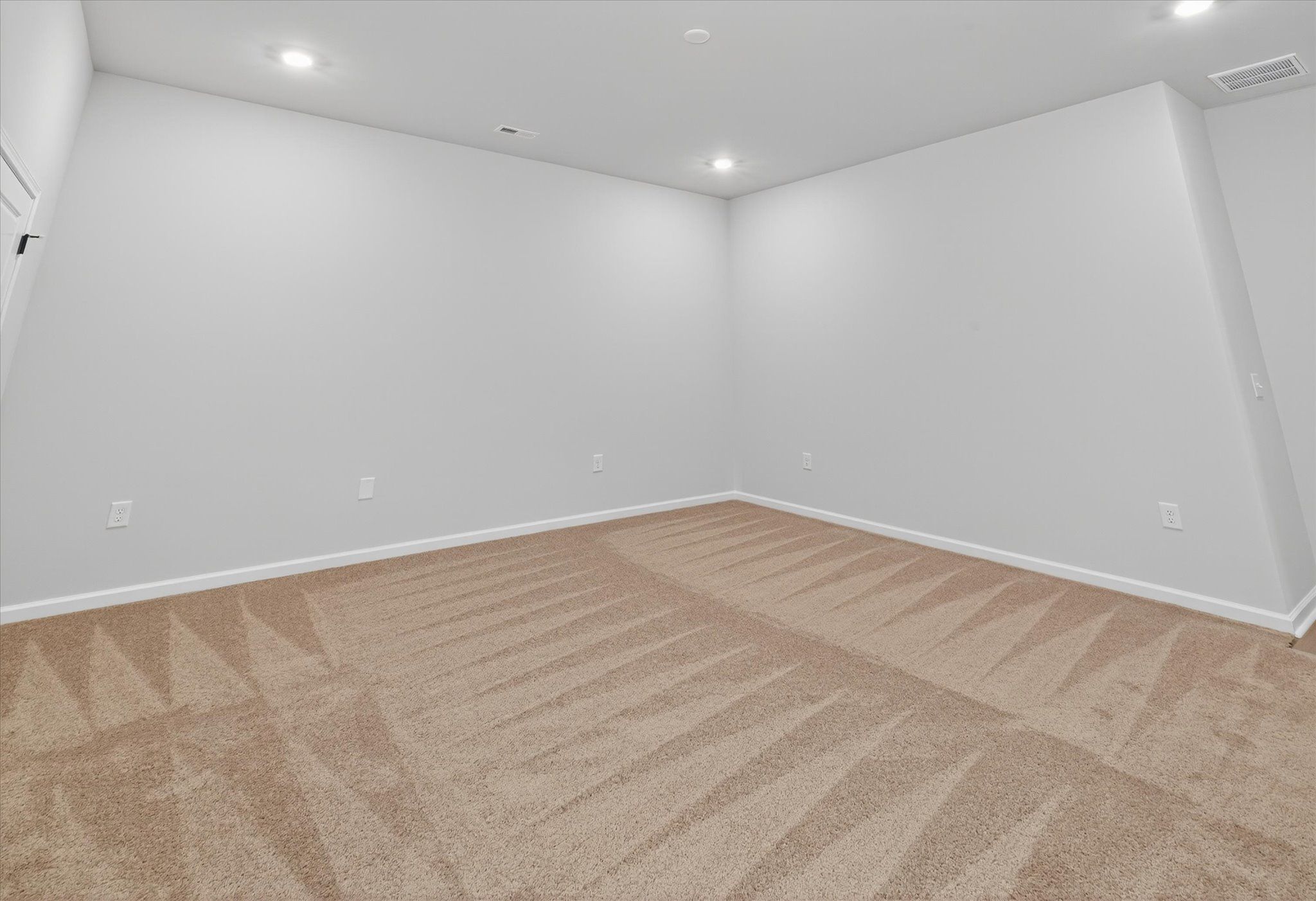 The finished basement
