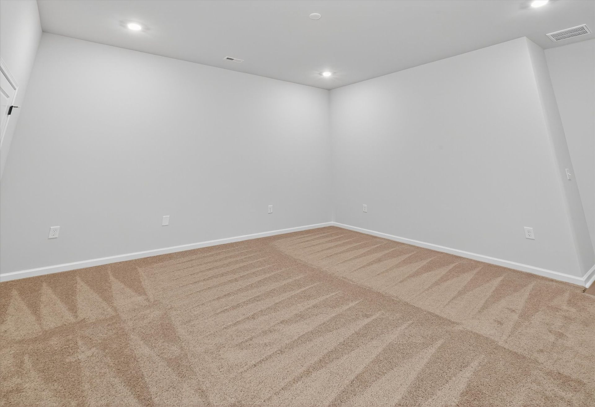 The finished basement