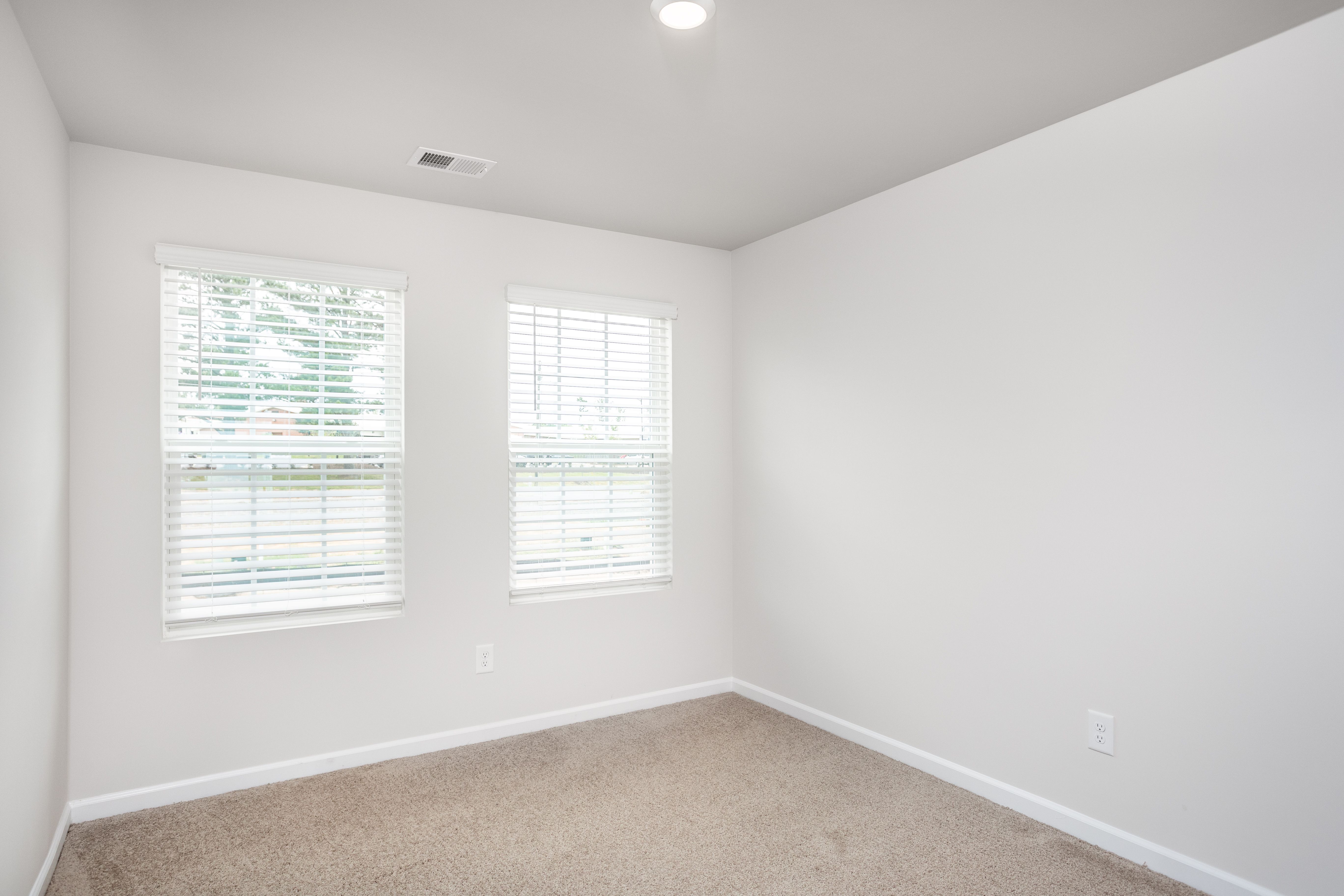 Windows let in lots of natural light in each room