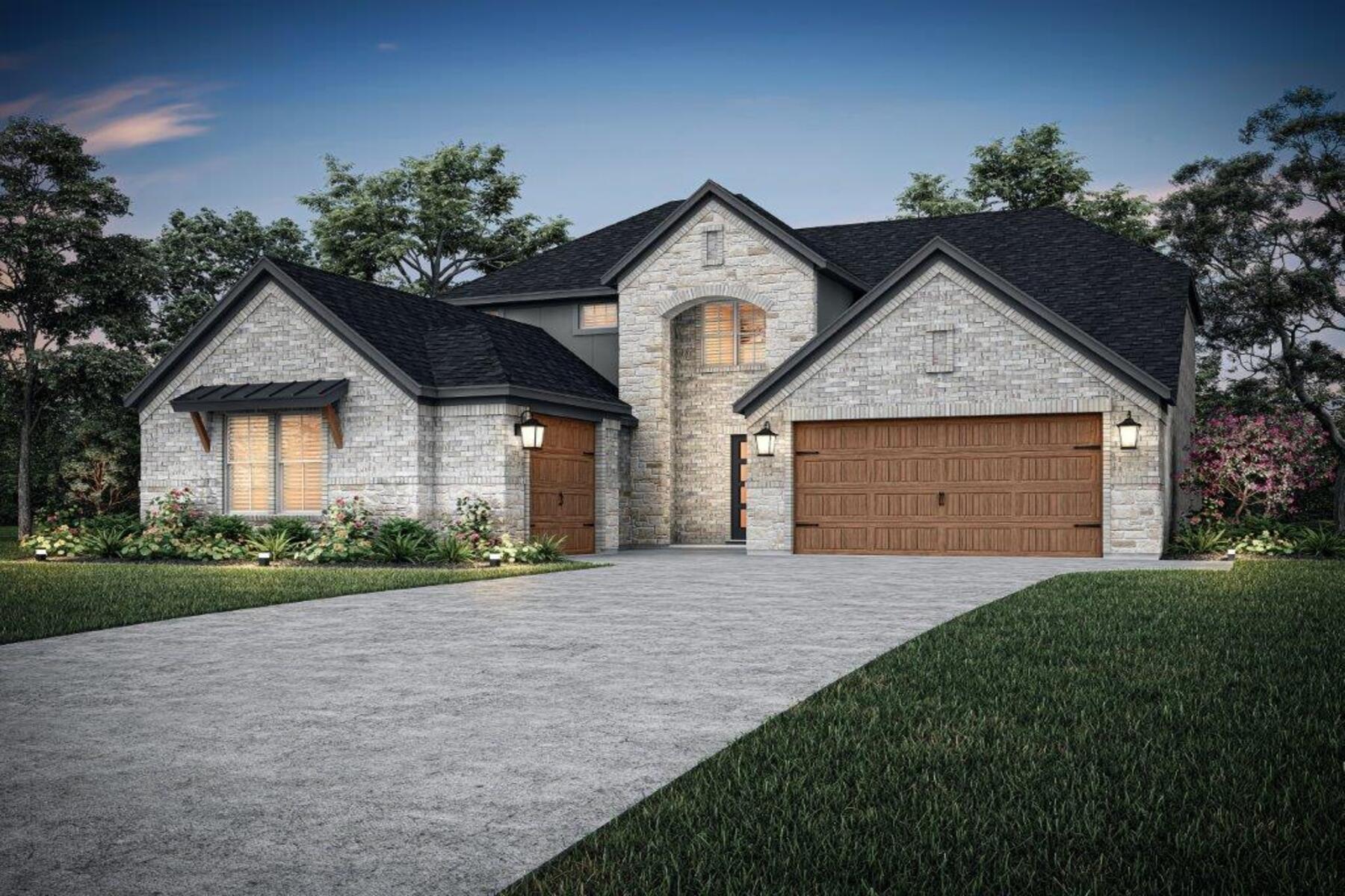 Dusk rendering of the Standford by Terrata Homes.
