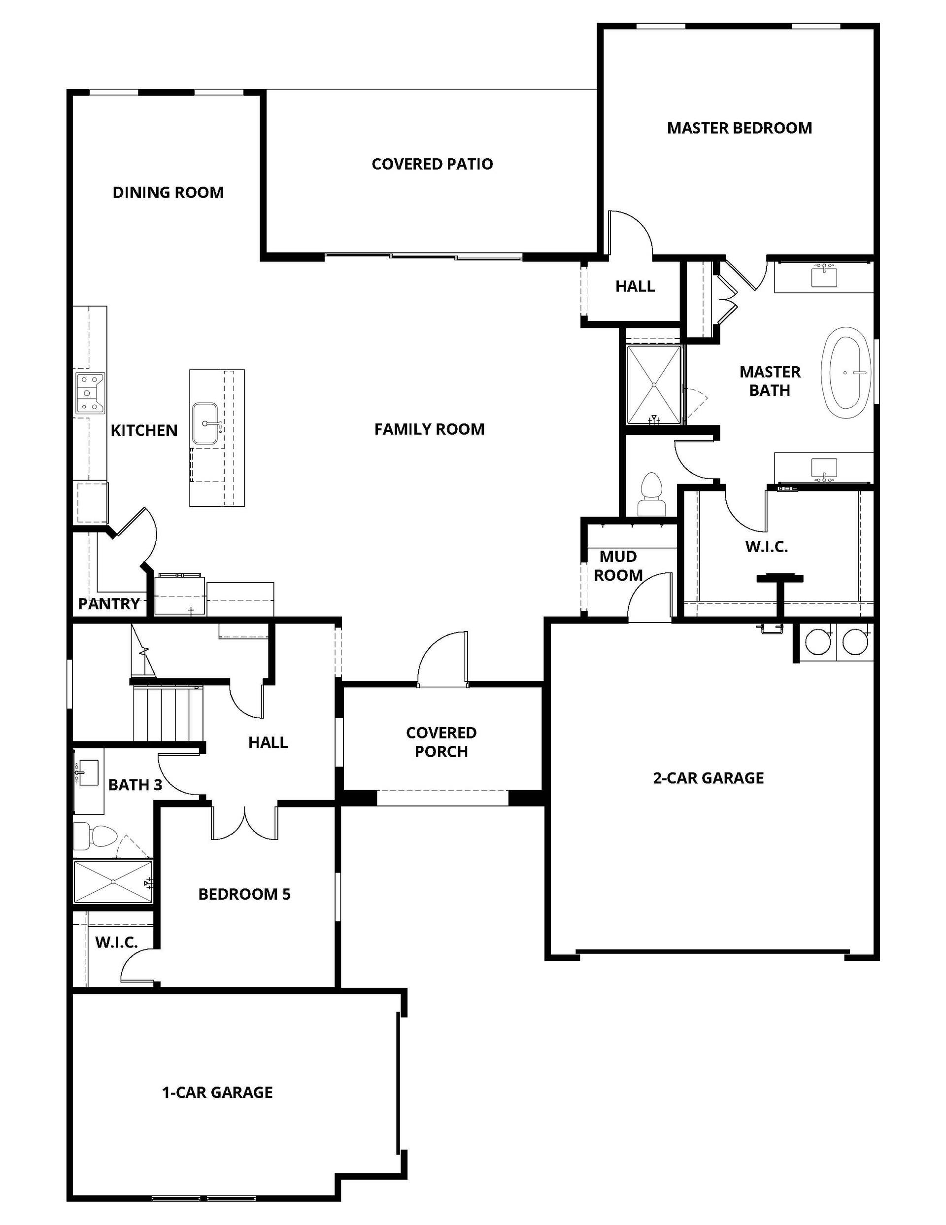 The first floor of the Stanford has an open layout.