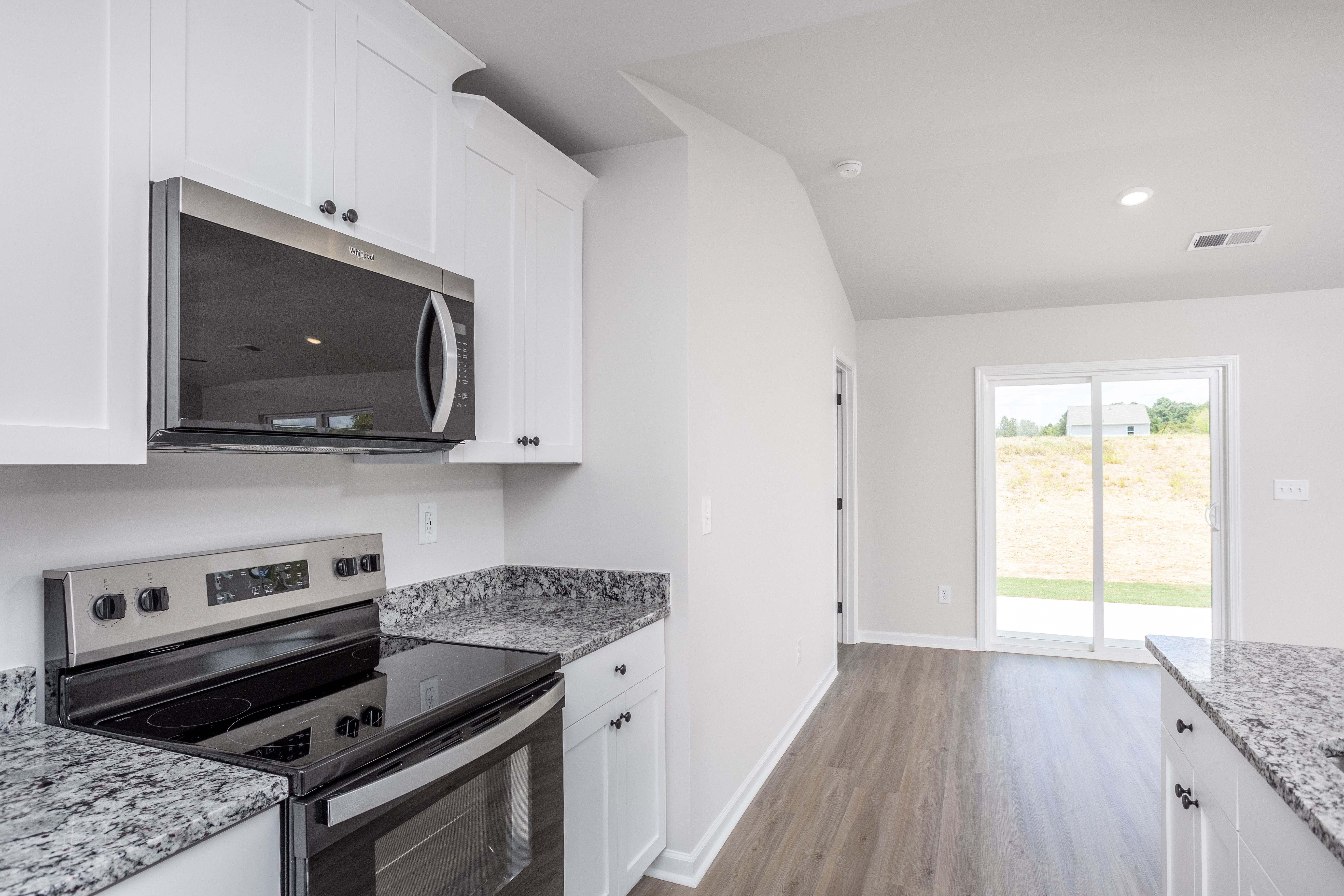 Sliding door to the backyard