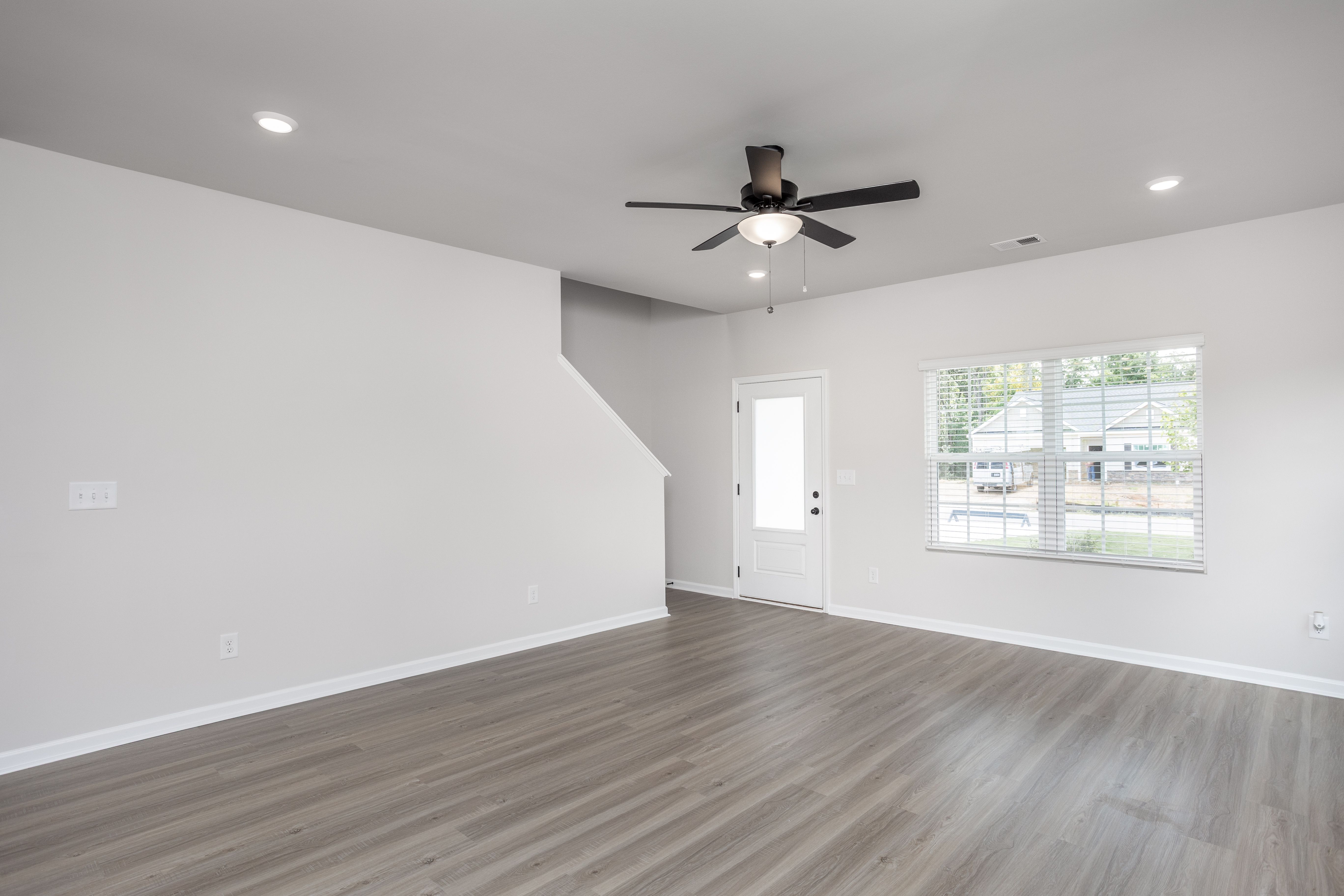 Open-concept floor plan