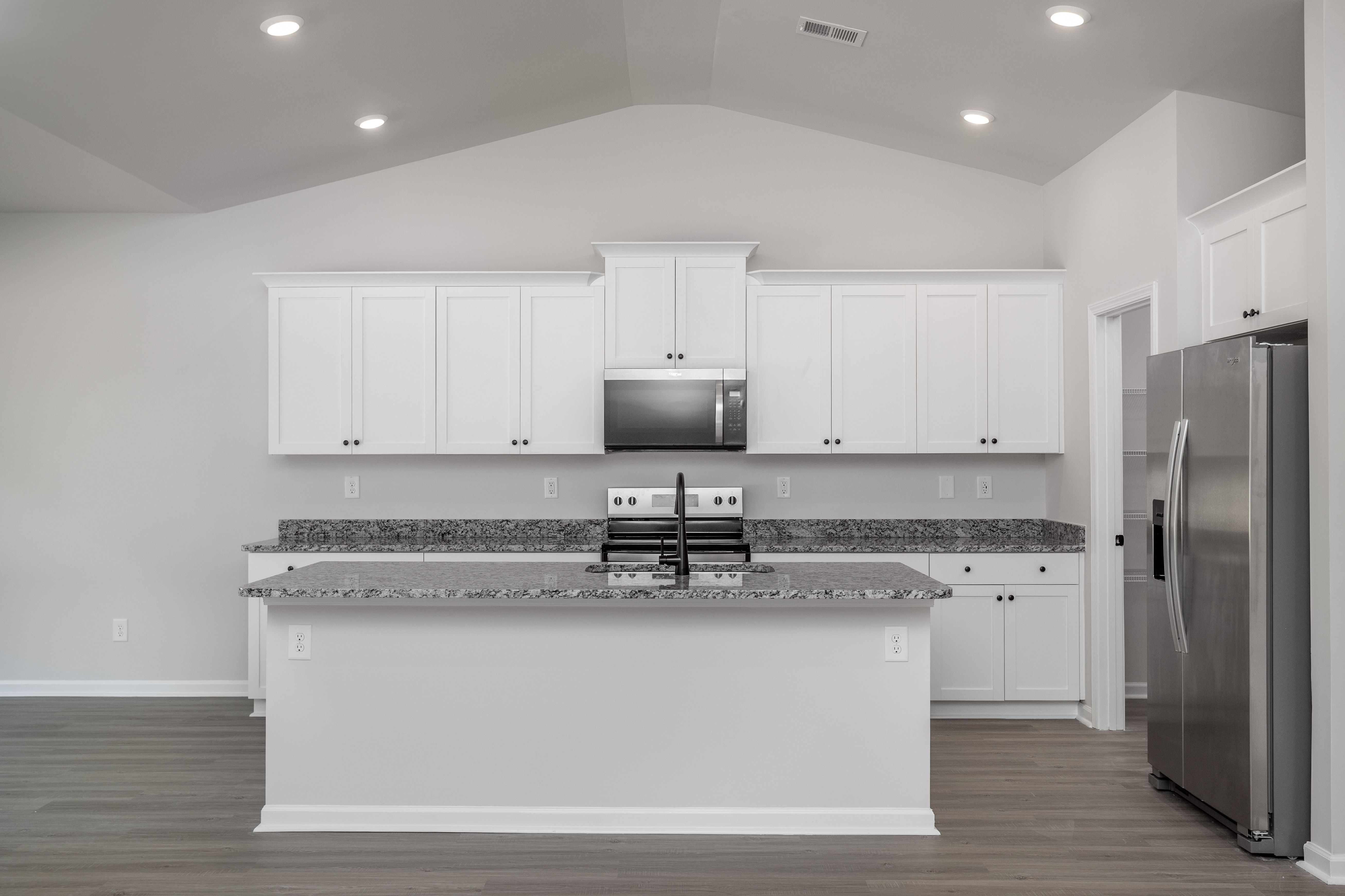 Wood cabinetry in the kitchen