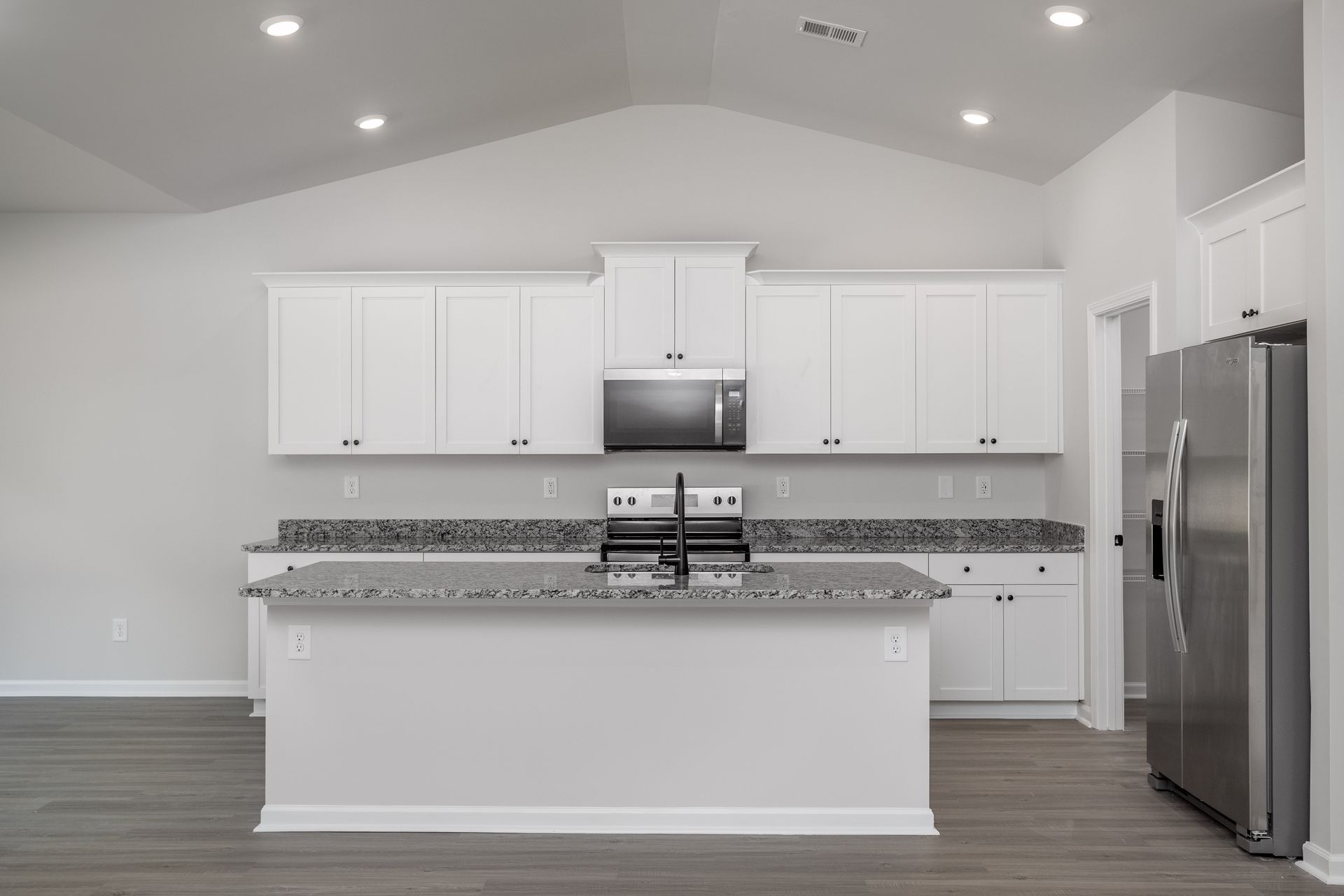 Wood cabinetry in the kitchen