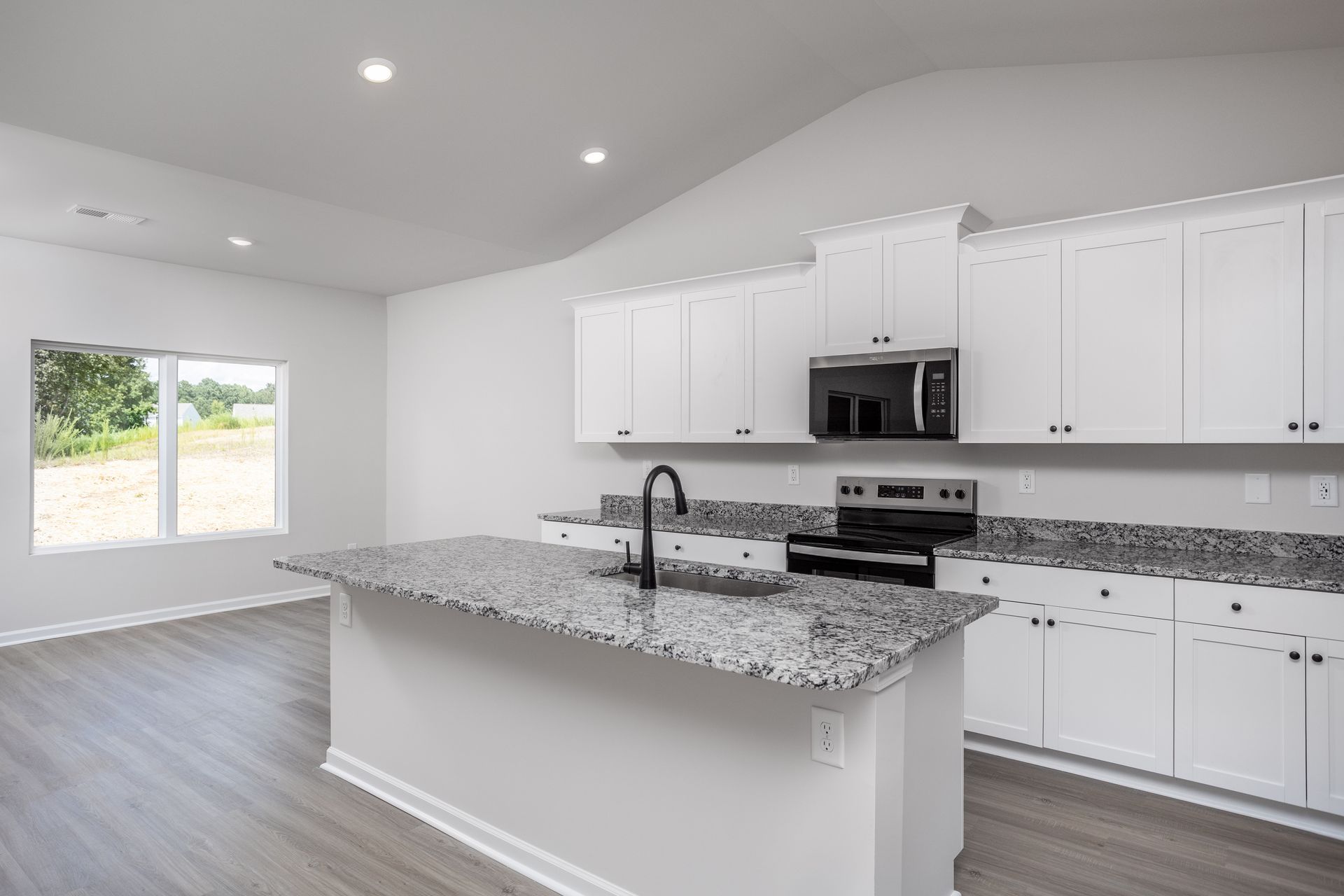 Wood cabinetry in the kitchen