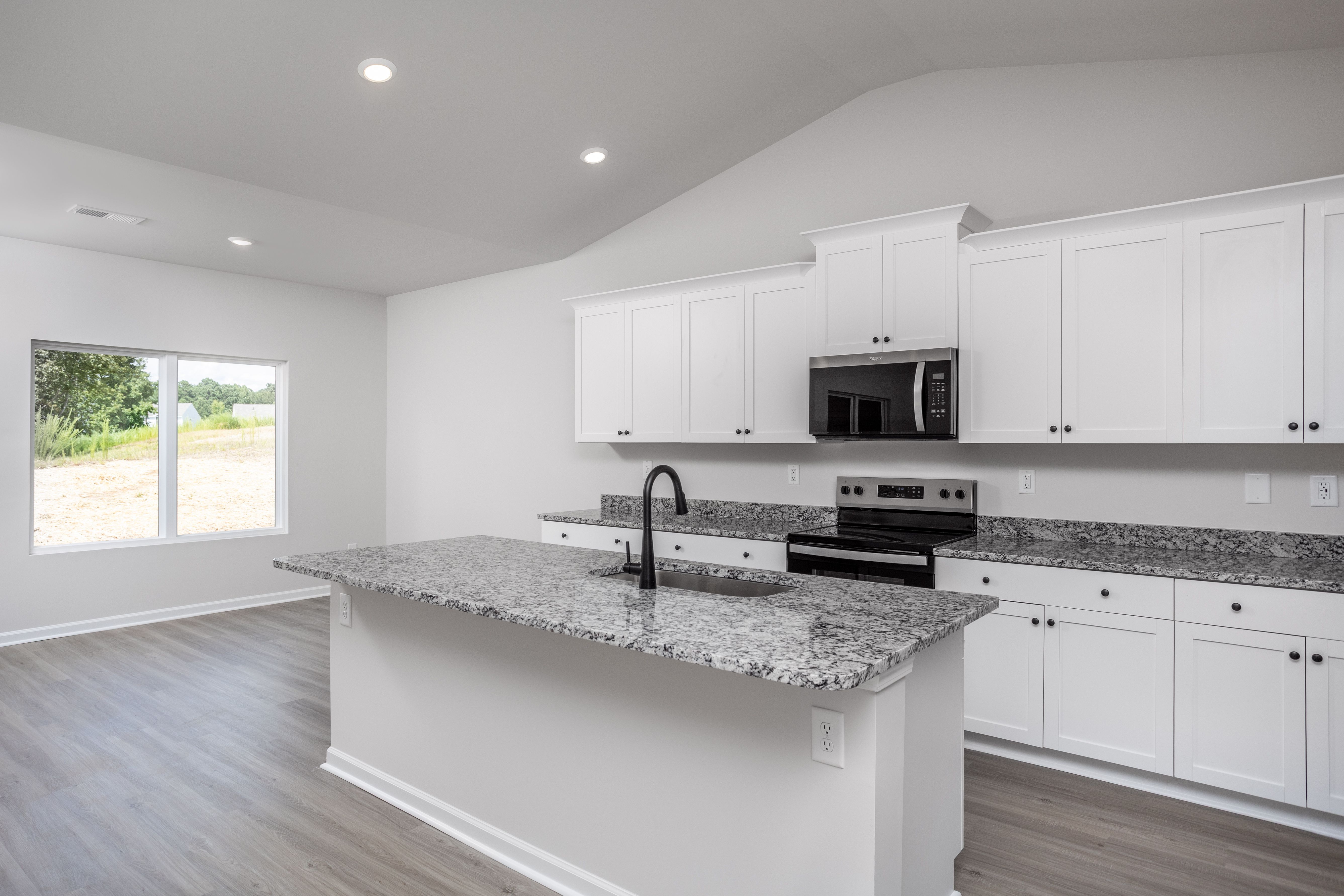 Wood cabinetry in the kitchen