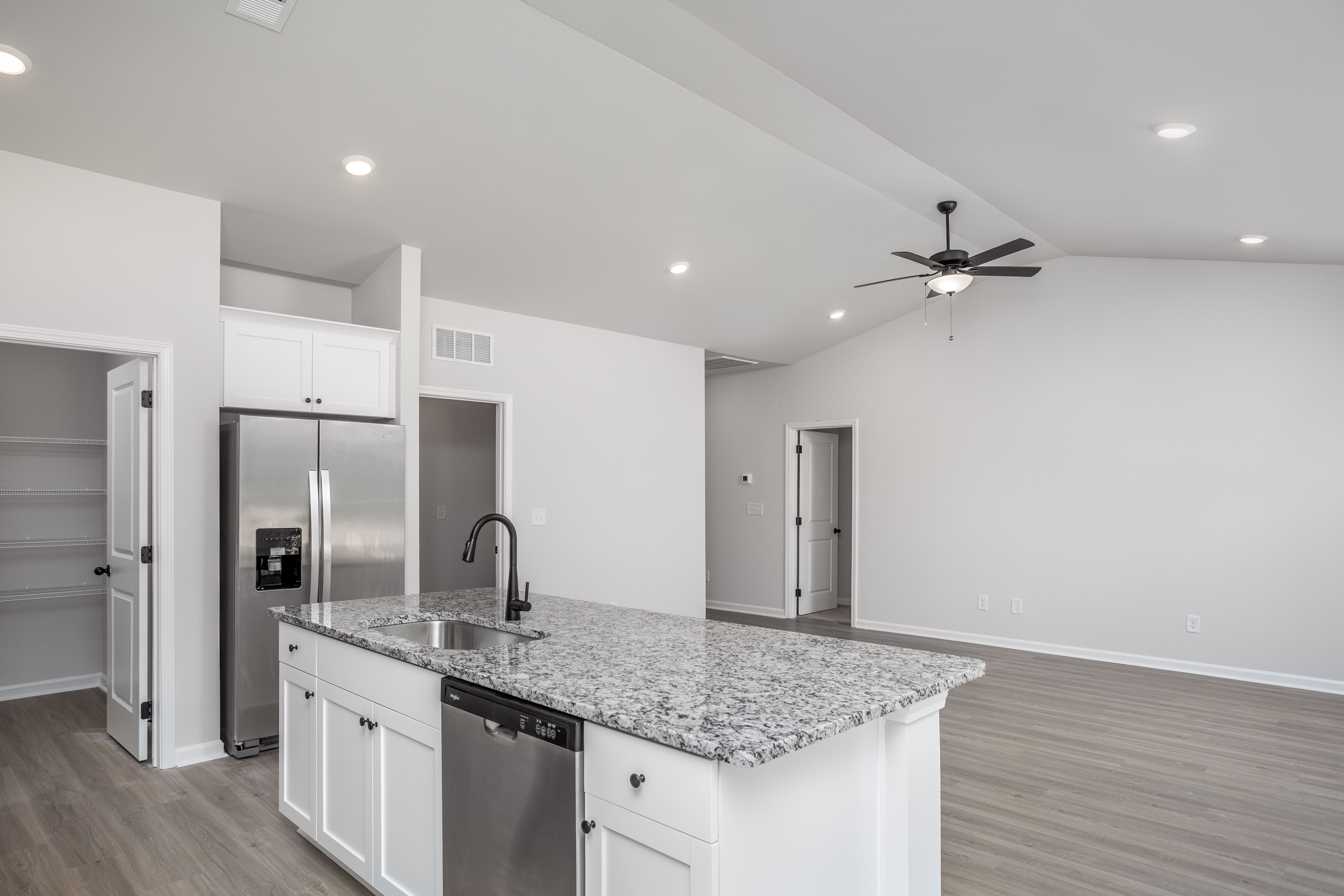Wood cabinetry in the kitchen
