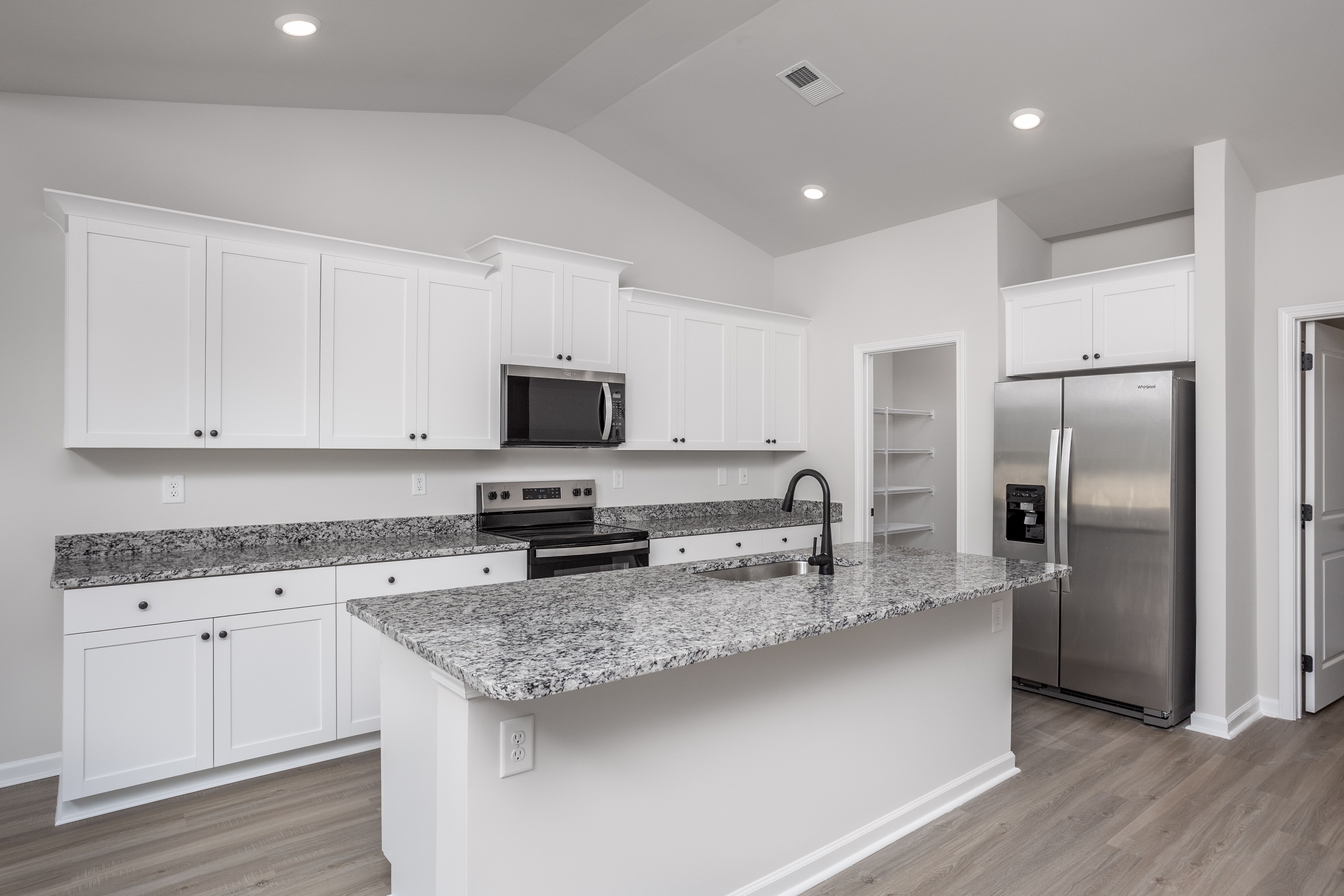 Wood cabinetry in the kitchen