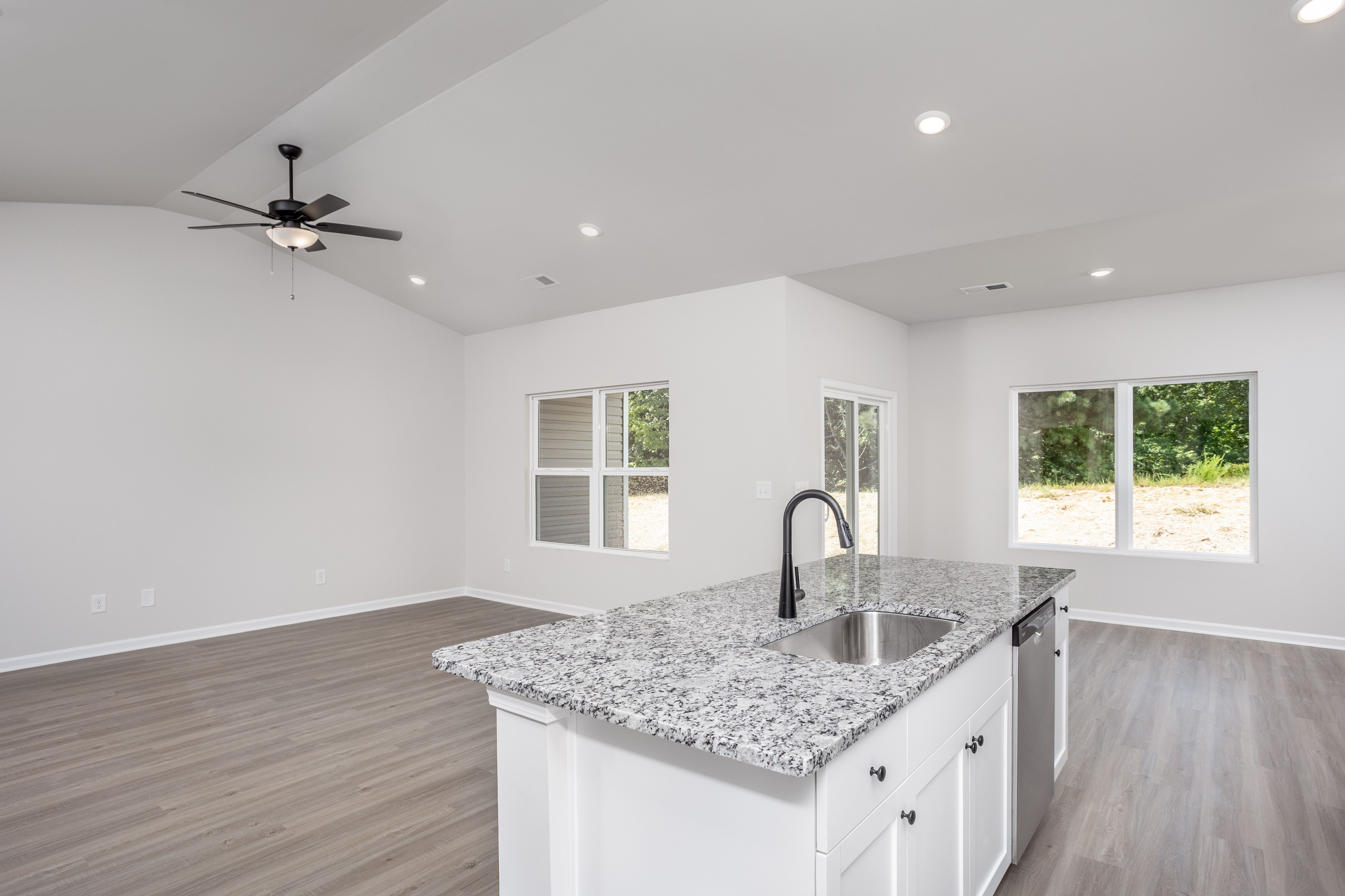 Open-concept living area