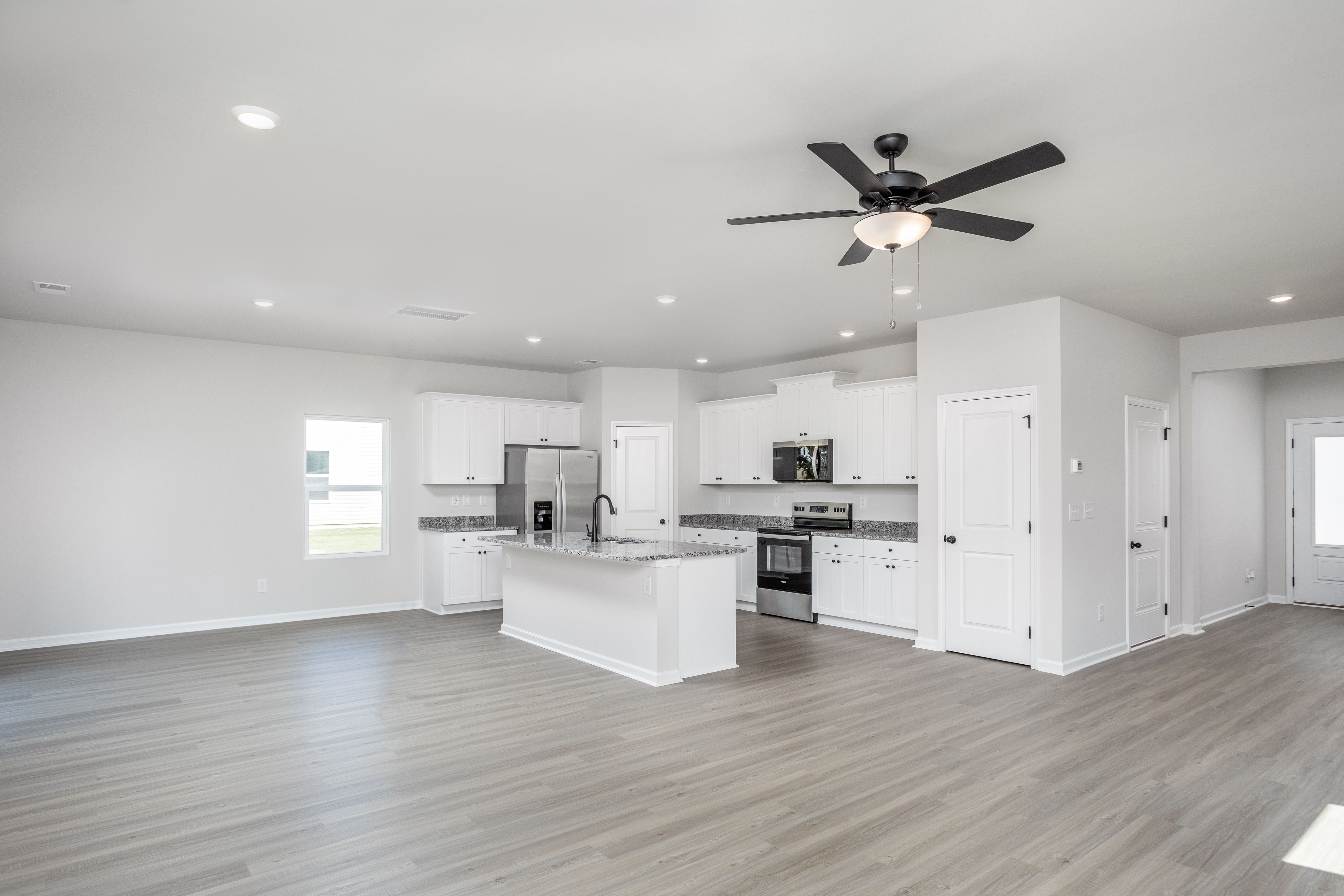 Each home comes with stainless steel appliances