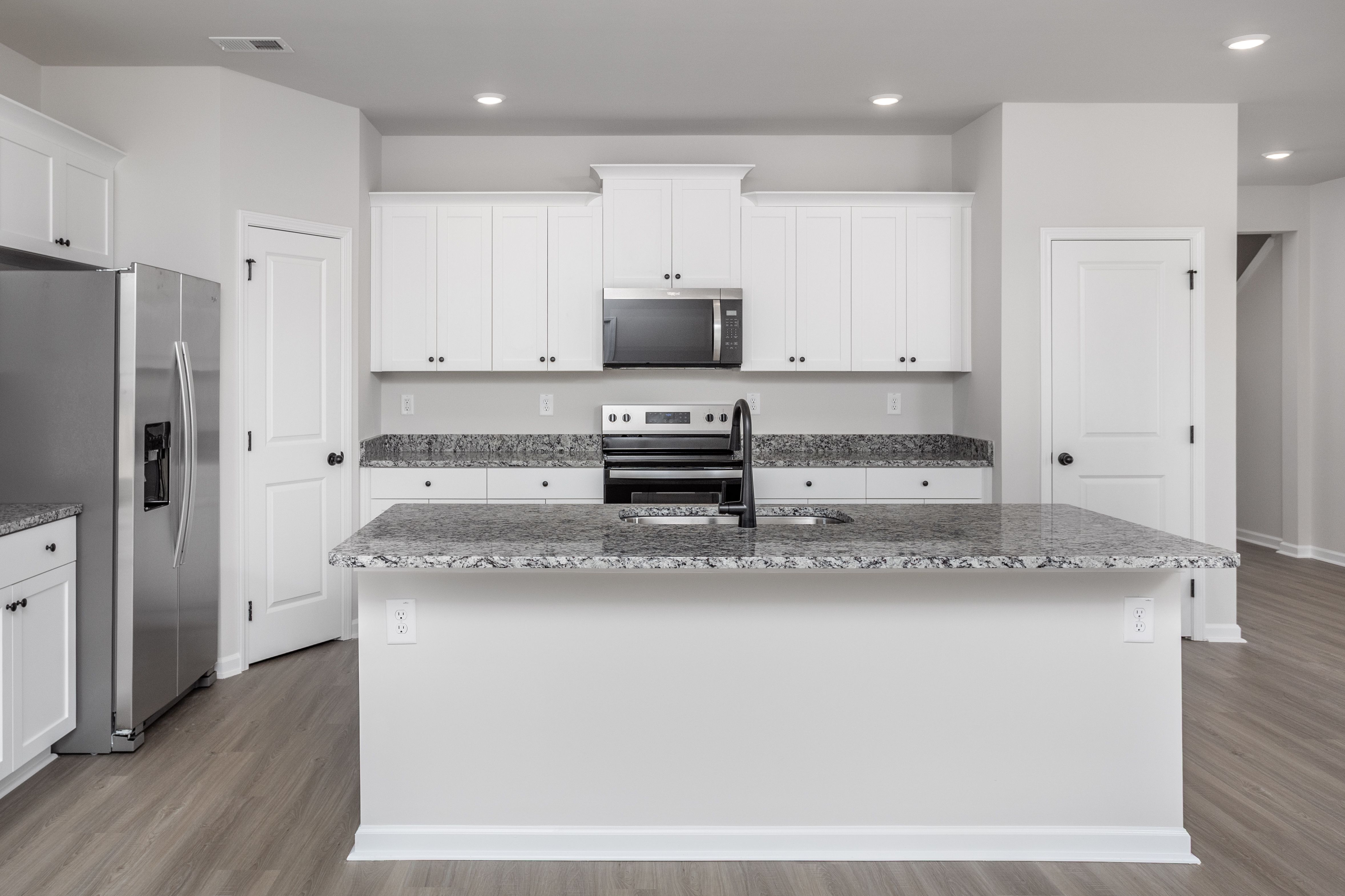 Each home comes with stainless steel appliances