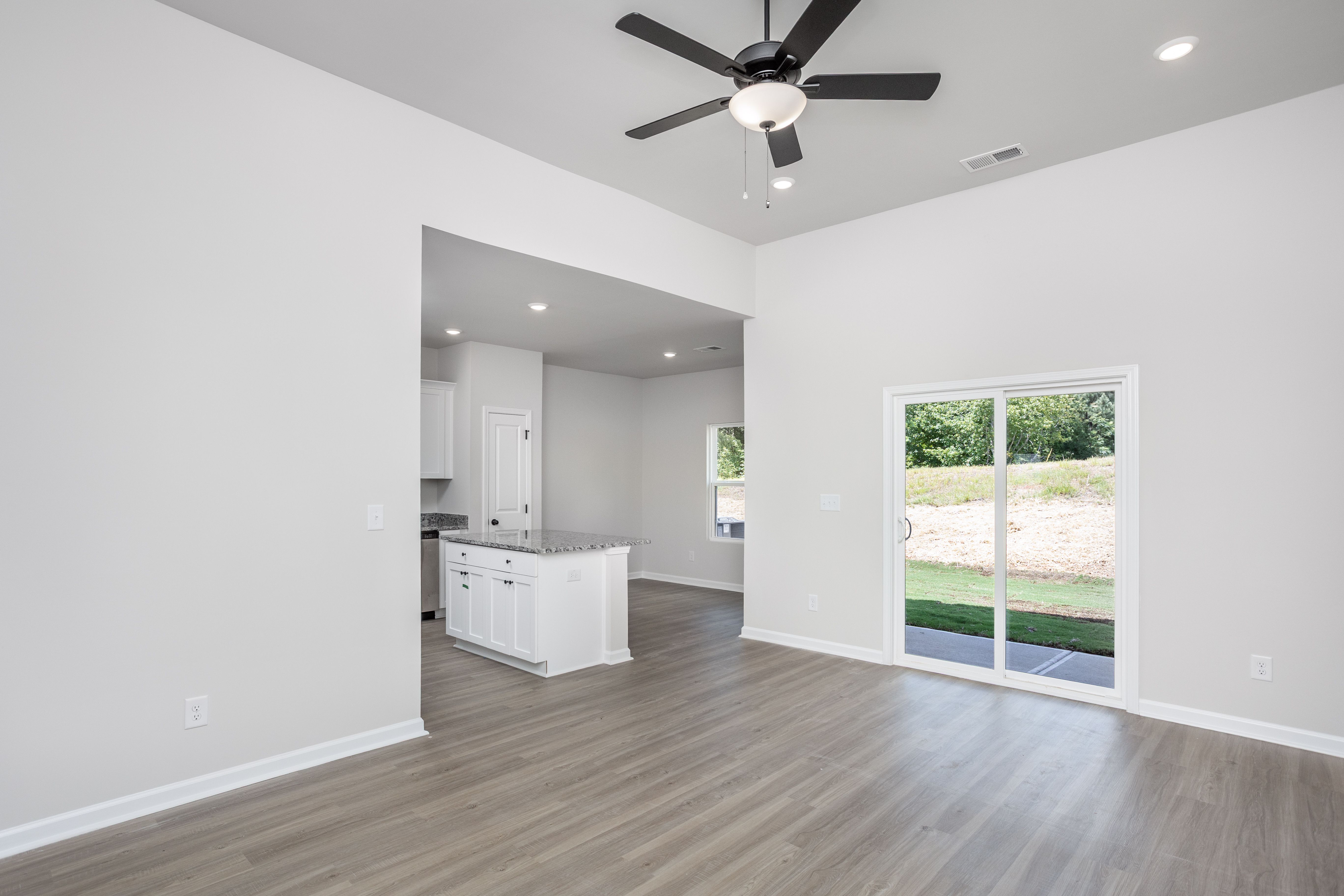 Open-concept living area