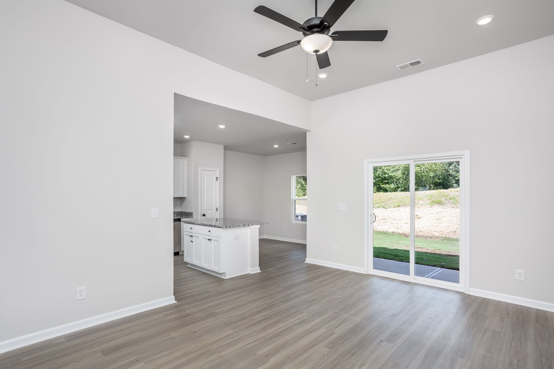 Open-concept living area