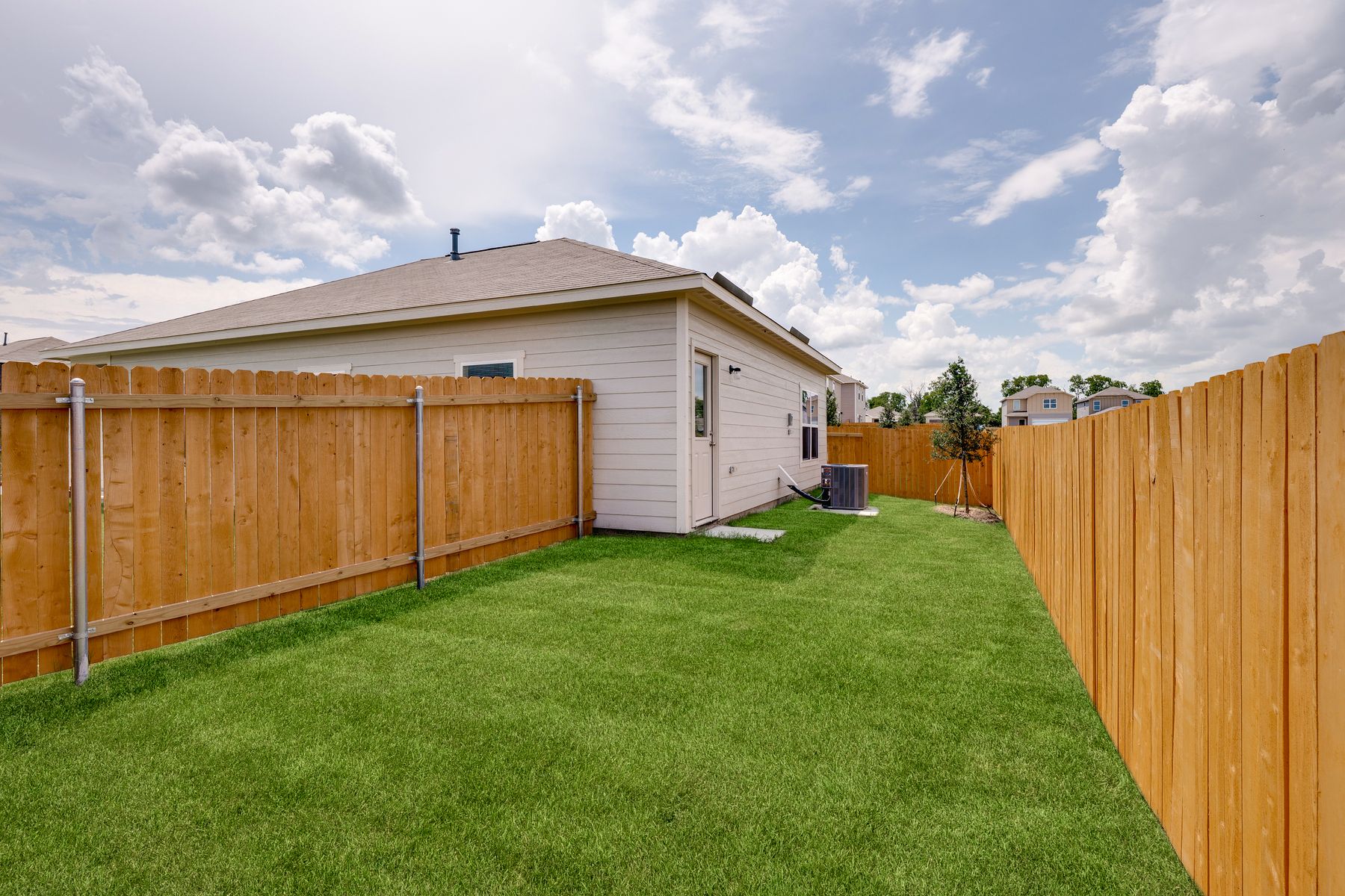 The Hawthorn has a fully fenced-in back yard. 
