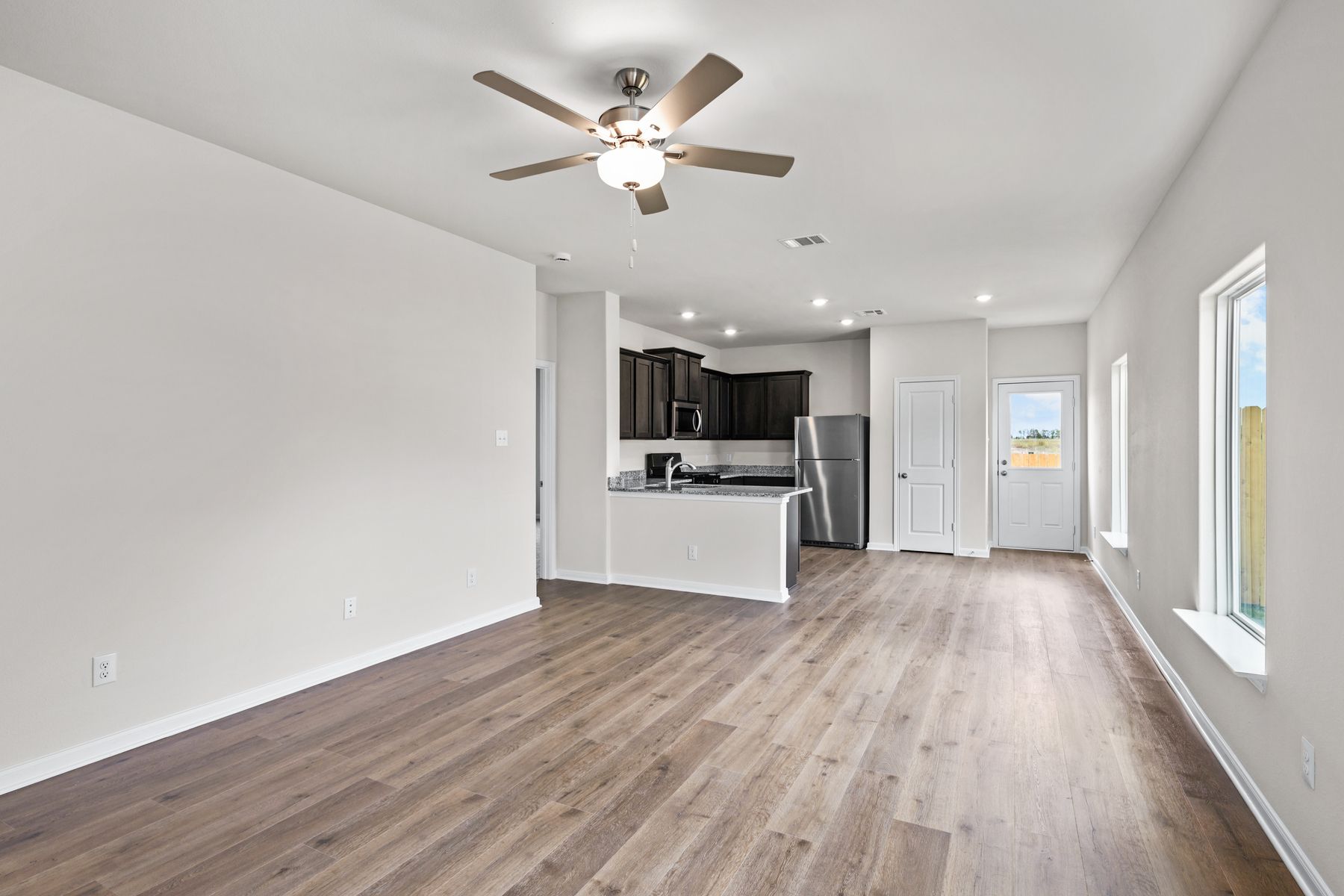 The Hawthorn has an open-concept layout.