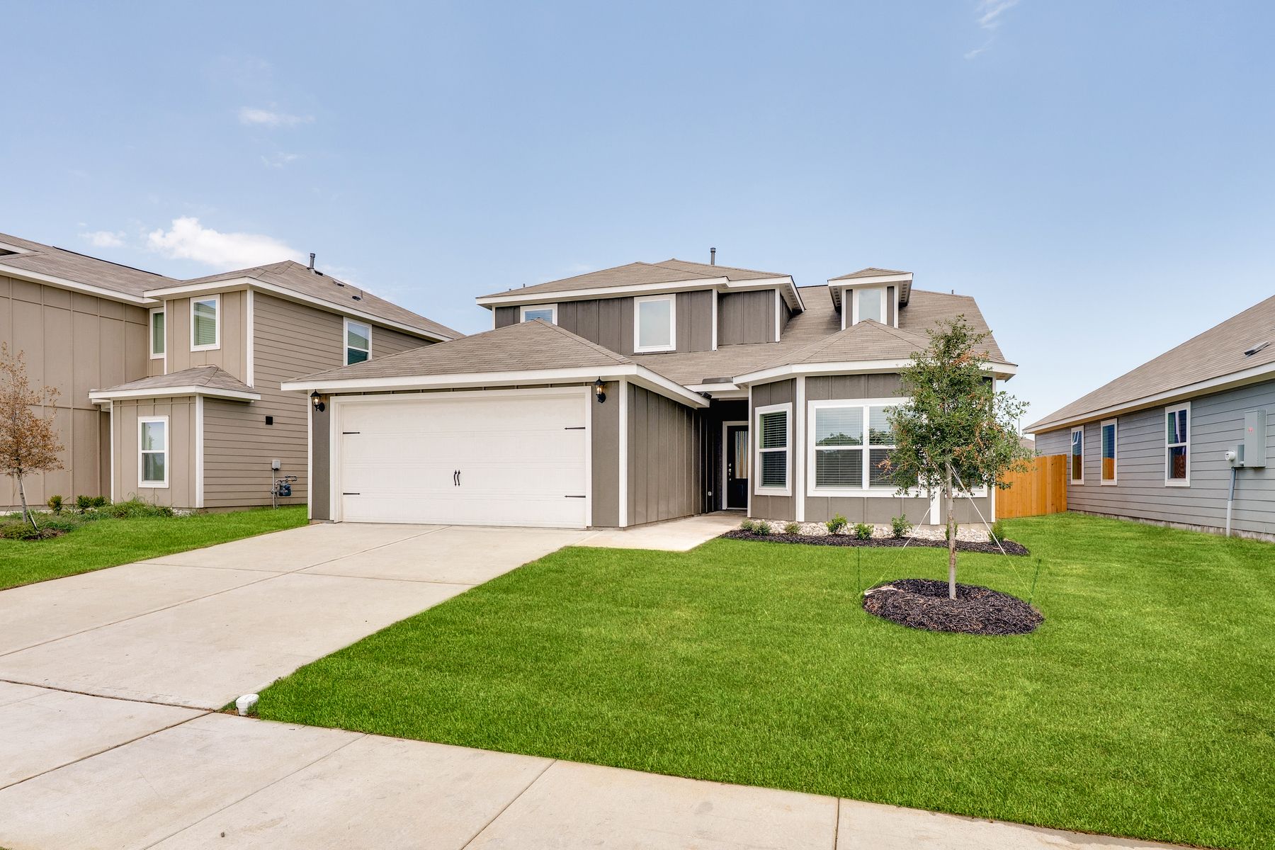 The Cypress has a two-car garage.
