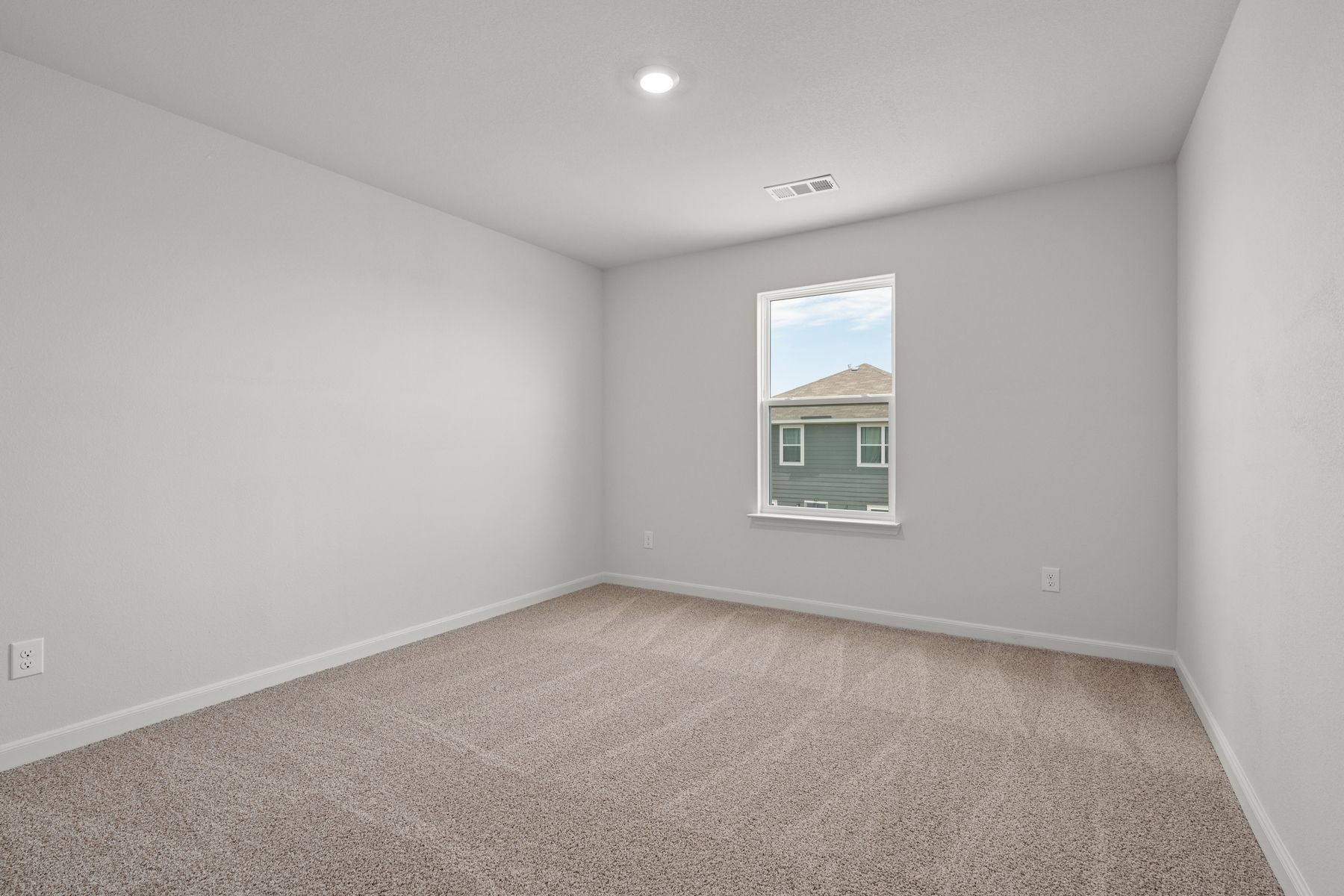 The secondary bedrooms of the Cypress are a great space for childrens rooms or guest rooms.