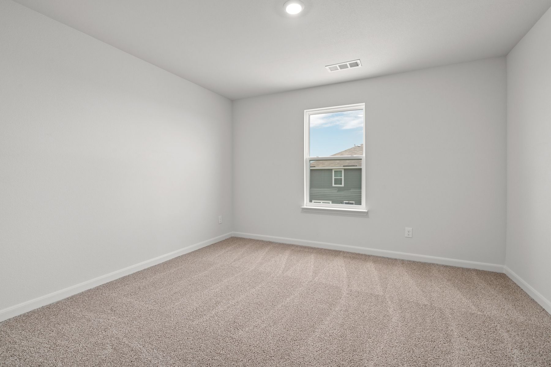 The secondary bedrooms of the Cypress are a great space for childrens rooms or guest rooms.