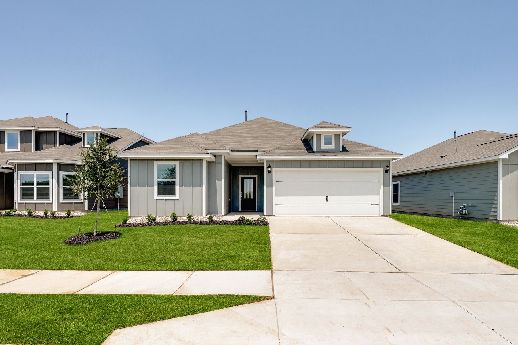 The Reed is a beautiful one-story, siding home.