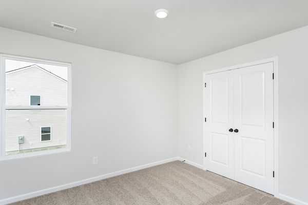 Each bedroom has a closet