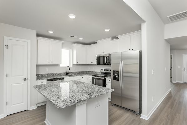 Stainless steel kitchen appliances