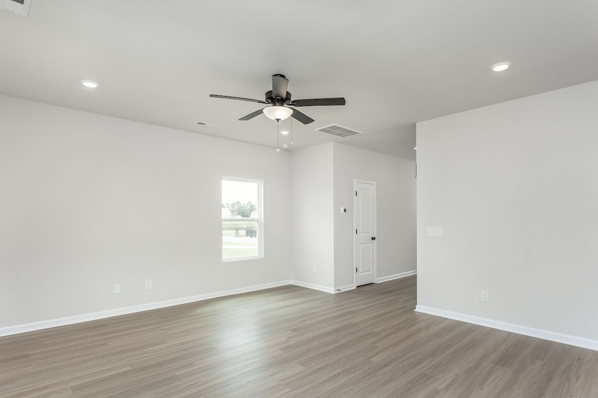 Vinyl plank flooring throughout