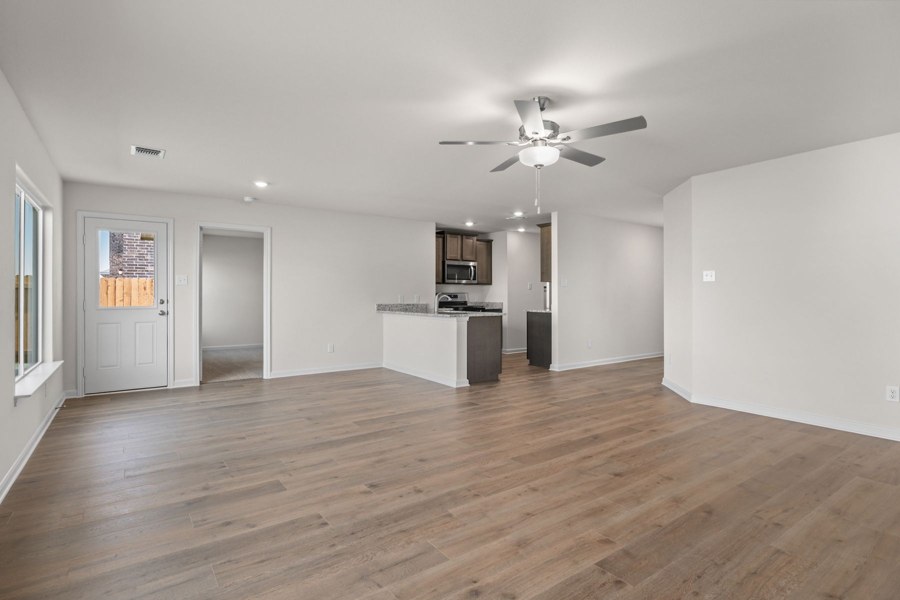 The Ashton has a wonderful open layout that connects the living spaces.