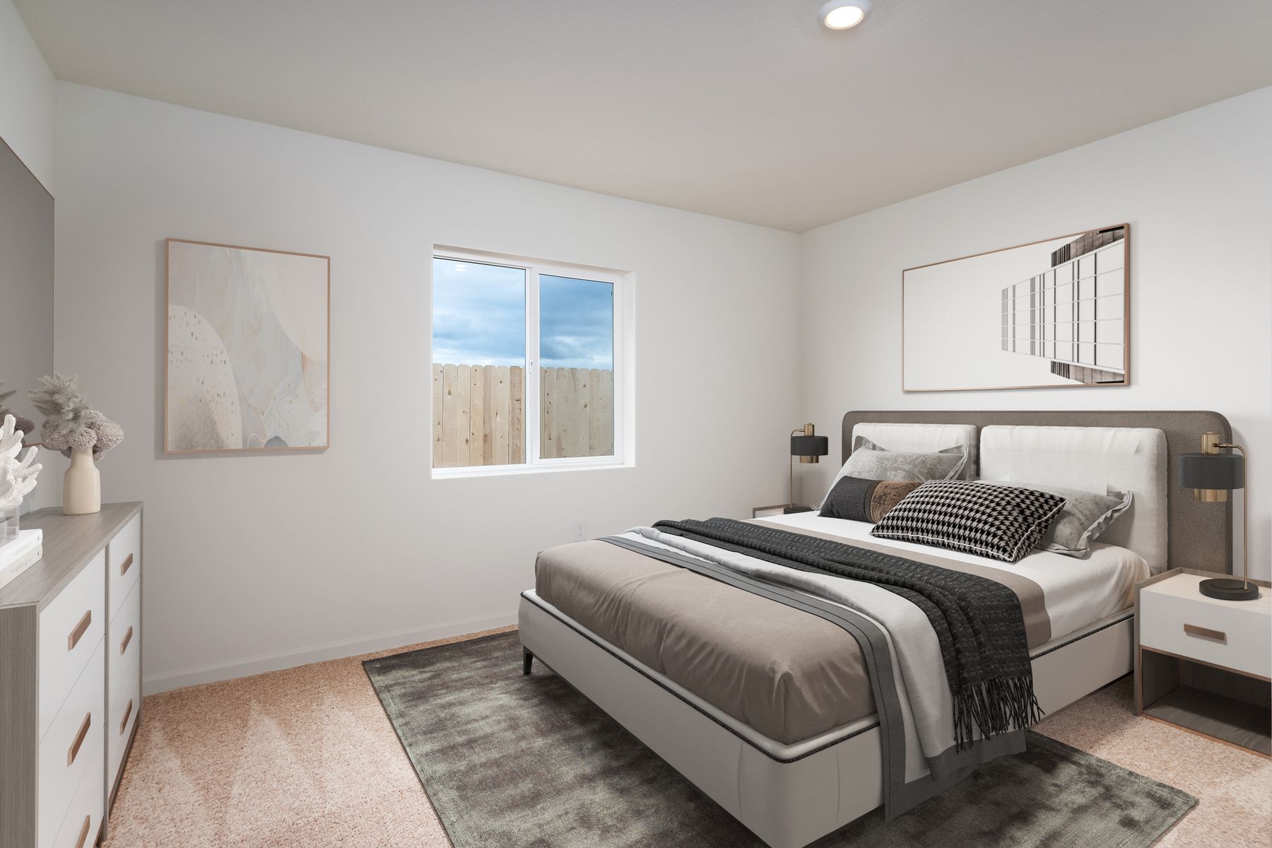The master bedroom is the perfect place to relax at the end of the day.