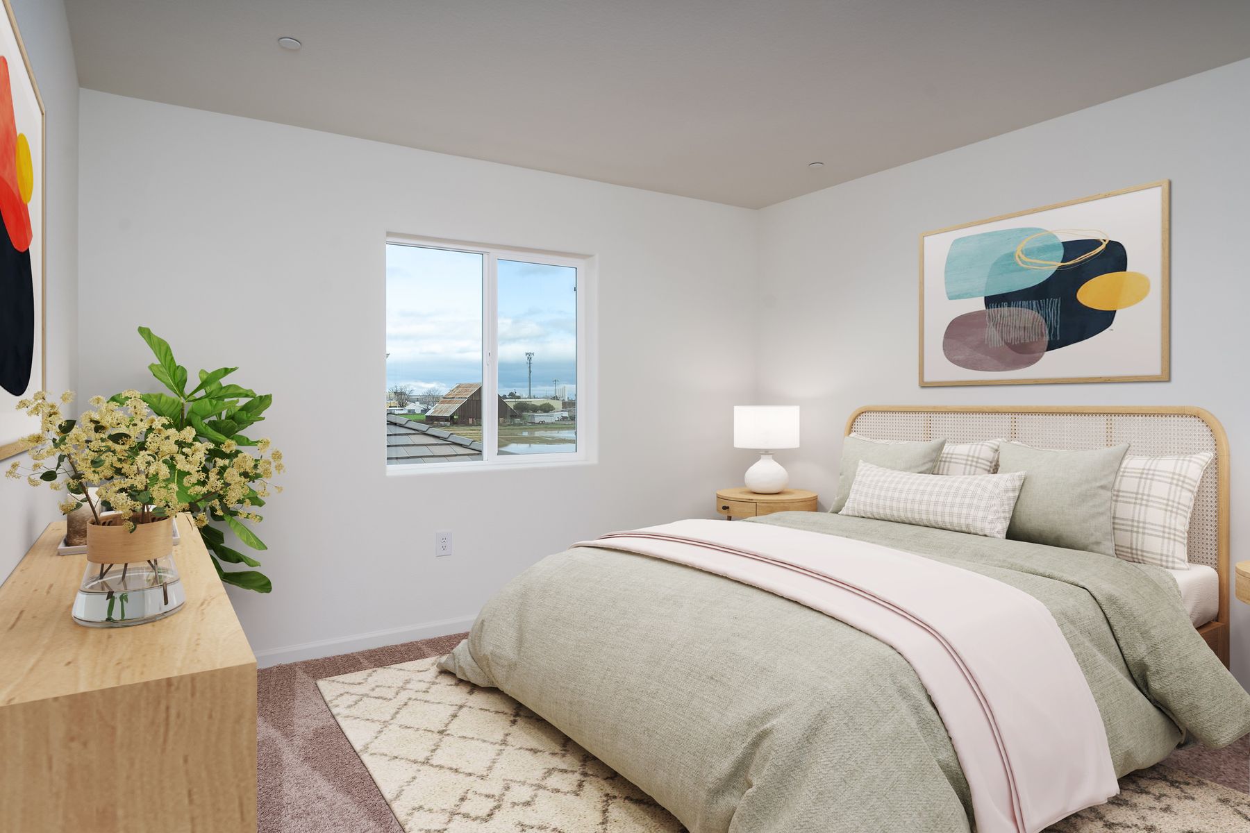 The master bedroom is the perfect place to relax at the end of the day.