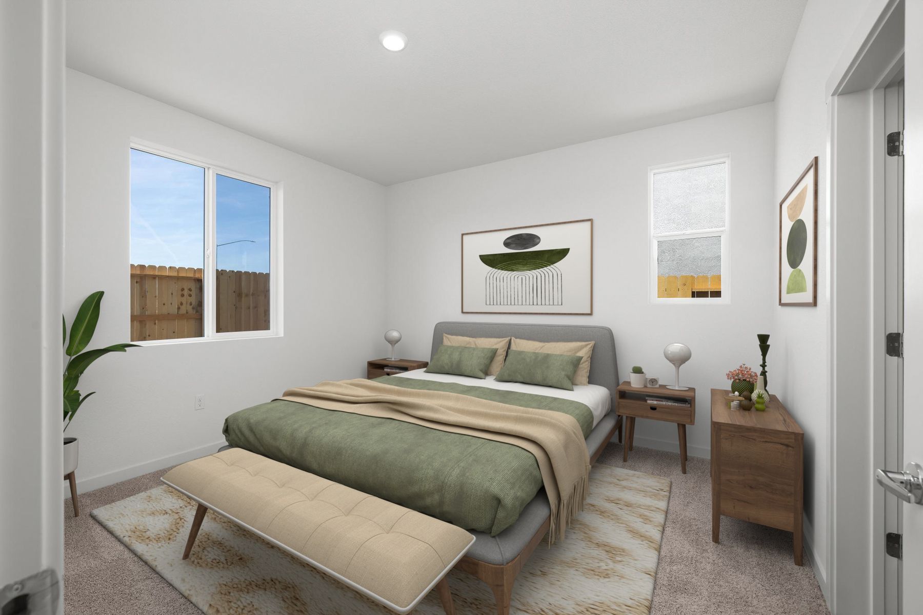 The master bedroom is the perfect place to relax at the end of the day.
