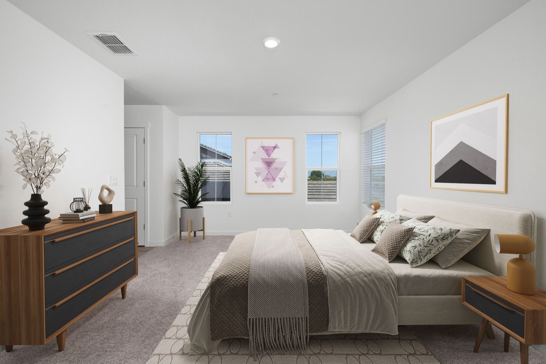 The master bedroom is the perfect place to relax at the end of the day.
