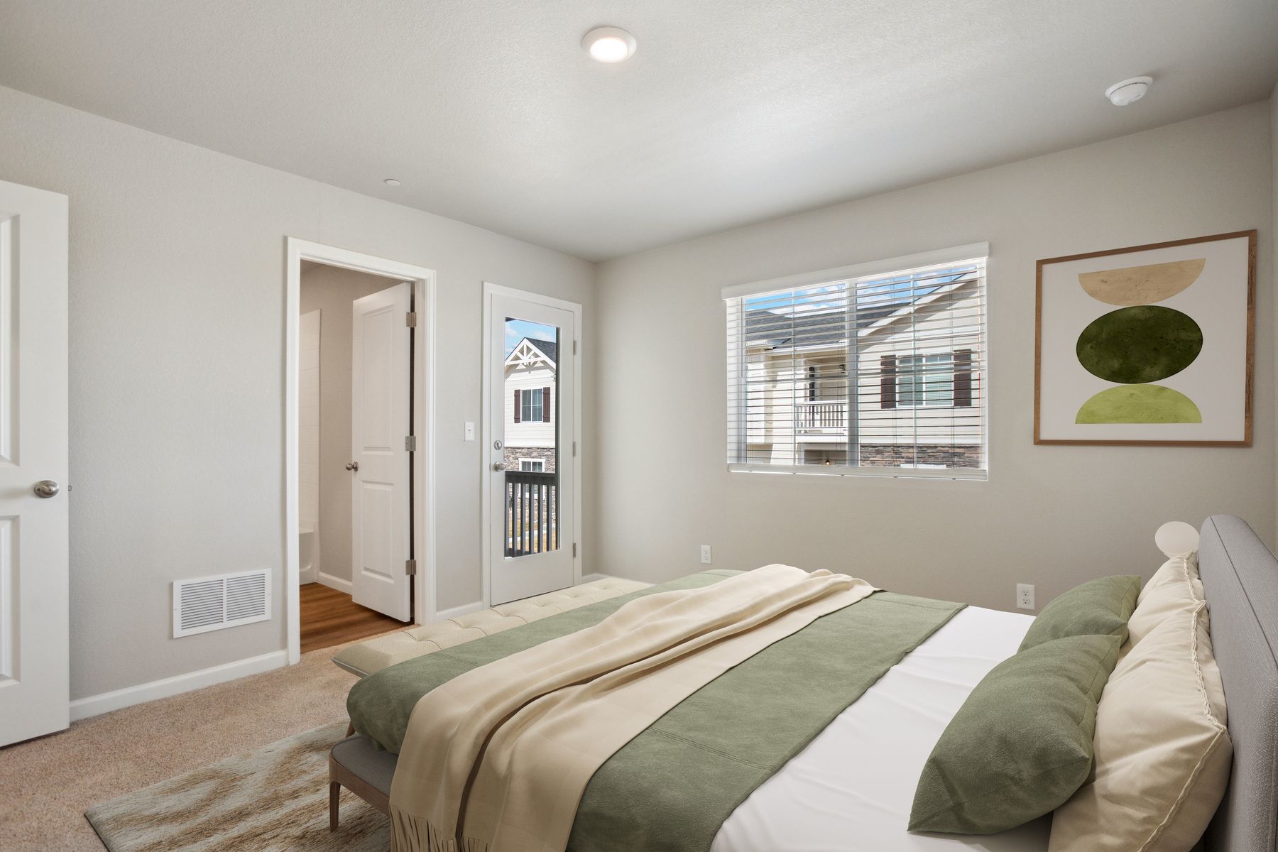 The master bedroom is the perfect place to relax at the end of the day.